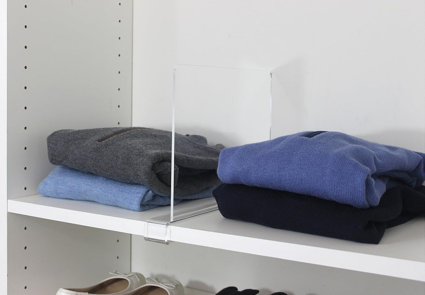Wood Shelves / Closet Organizers / Clear / Set of 2