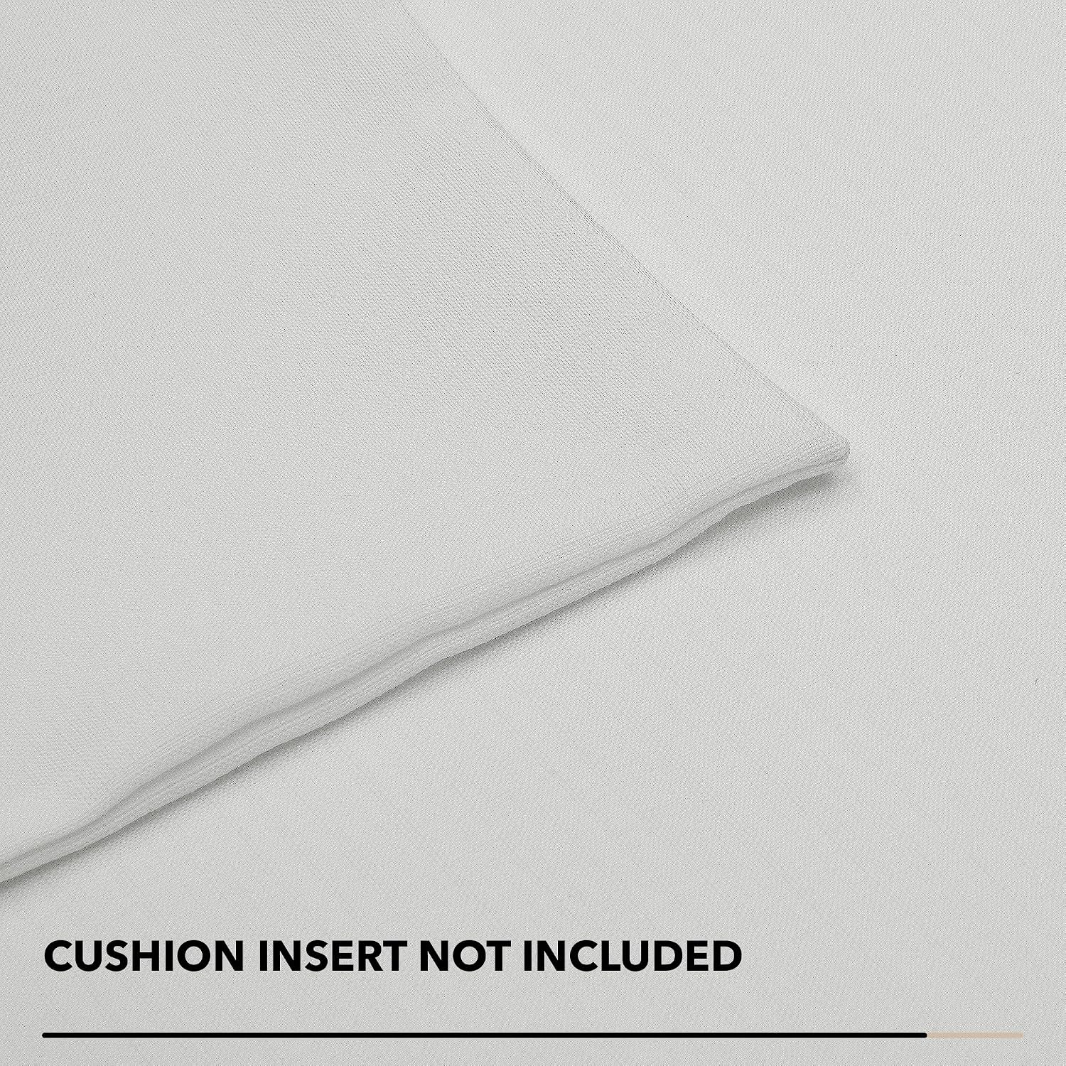 Covers Only No Insert / 18 x 18 / Natural White / Set of 4