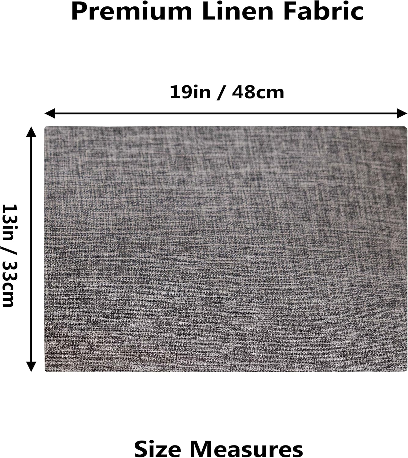 Home Brilliant Linen Placemats Set of 8 Heat Resistant Washable Placemats for Parties Buffet Dinner, 13 x 19 inches