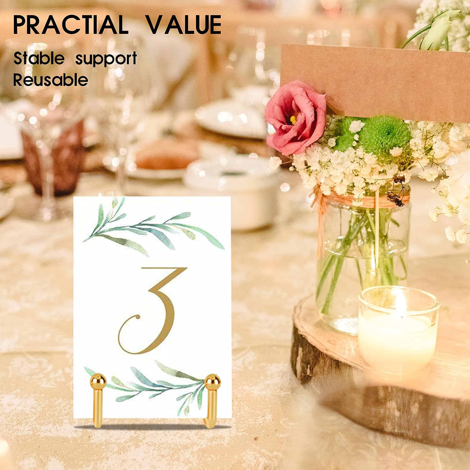 Gold Metal Display Stands Plate Stands Plate Holder Display Stands / Gold 6 In / 6 Inch / Set of 3