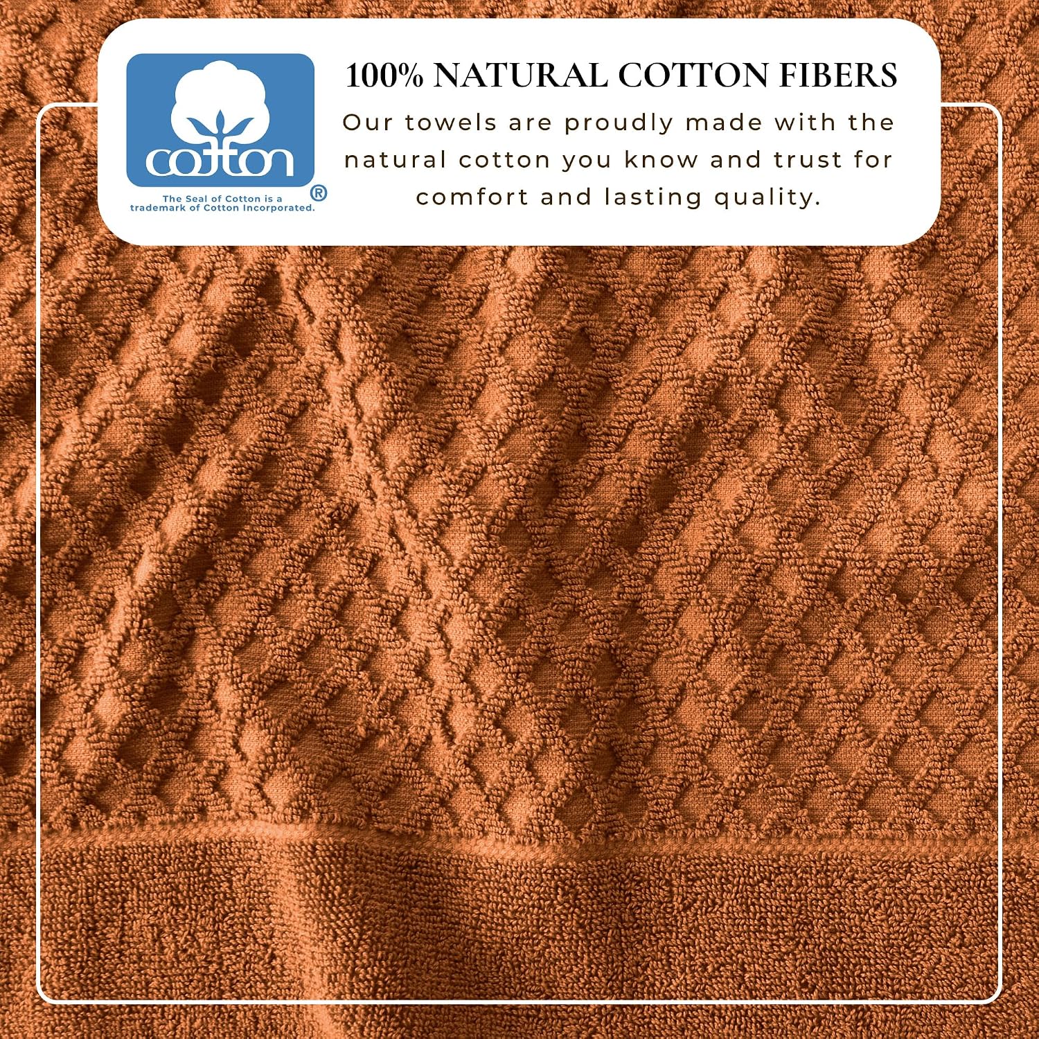 Great Bay Home Bath Towels - 100% Cotton 4 Pack 54x27 Bath Towel Set - Absorbent, Durable, Quick-Dry Towels for