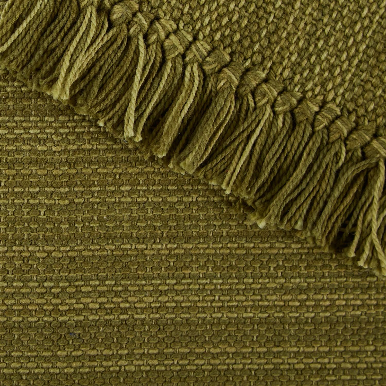 DII Variegated Tabletop Collection, Placemat Set3x19, Olive Green, 6 Piece