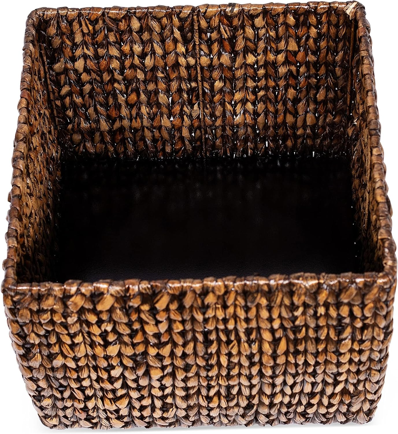 Large Hand Woven Floor Container for Blankets Pillows / Brown Wash