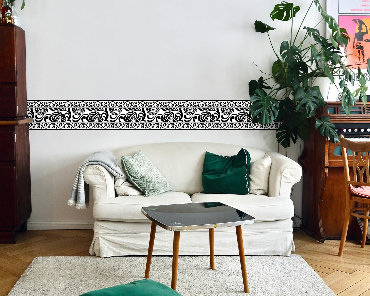 Wallpaper Border / 6 x 240 / WB-5617 / Black