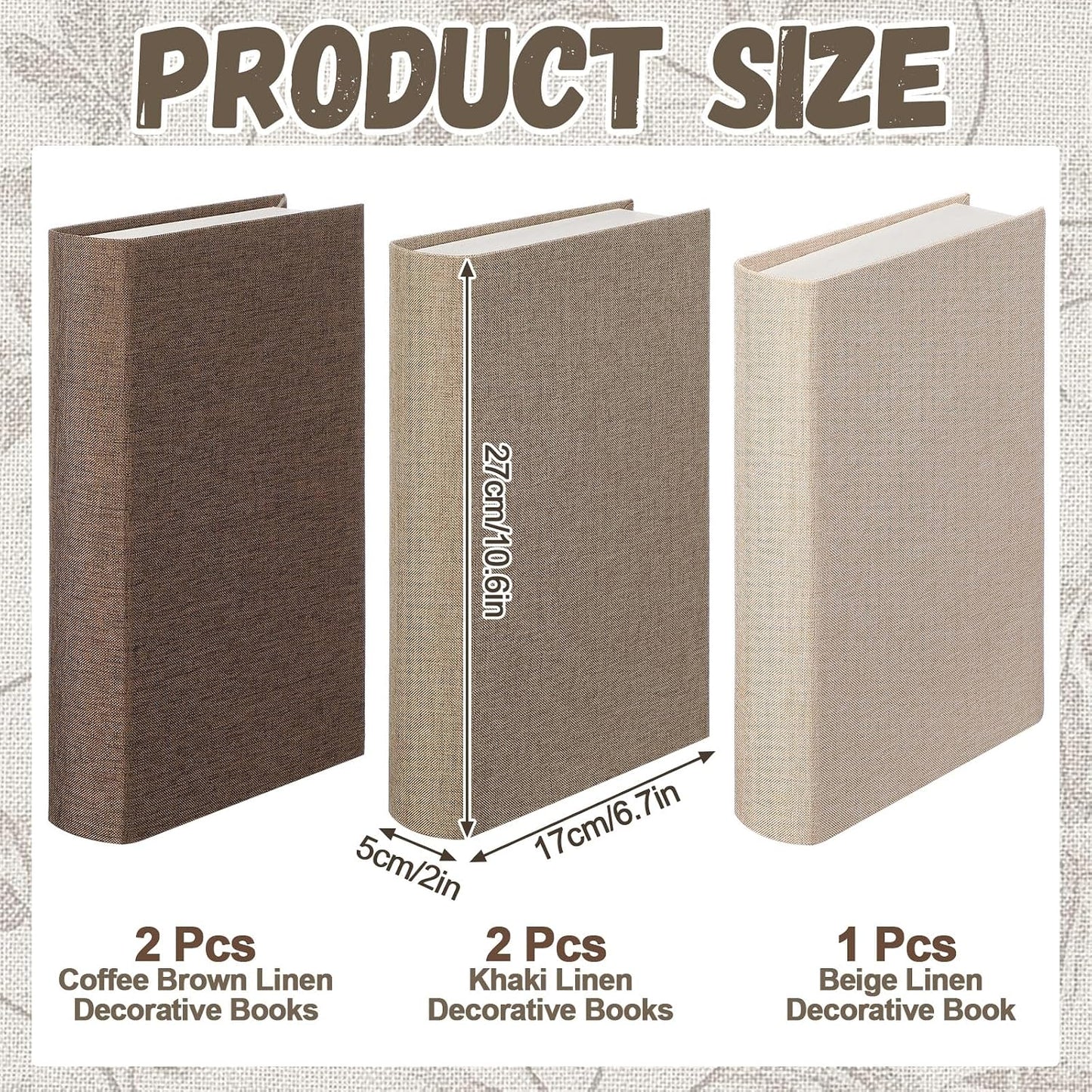 Modern Decorative Books / Set of 5