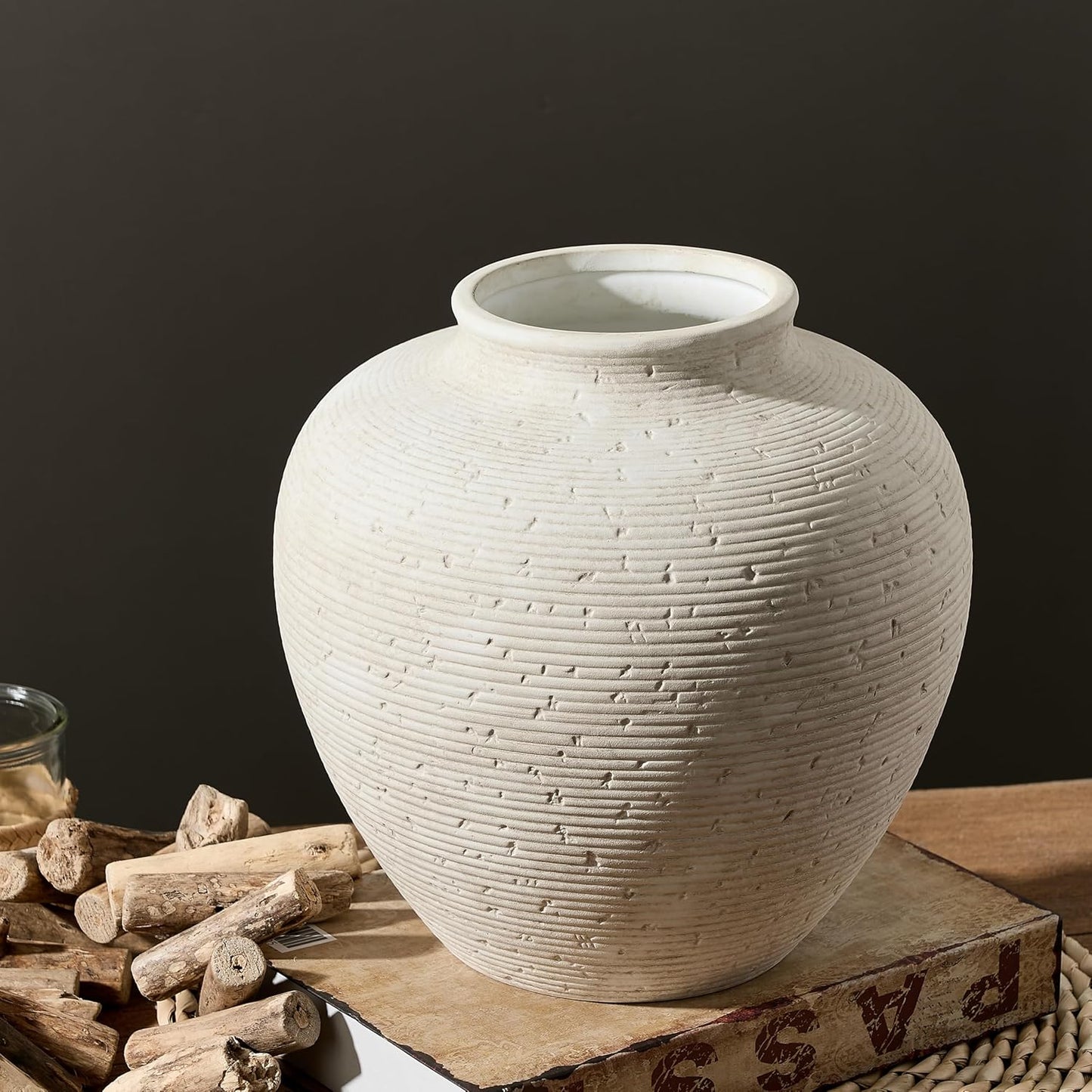 Ceramic Flower Vase Home Decor / Rustic-10