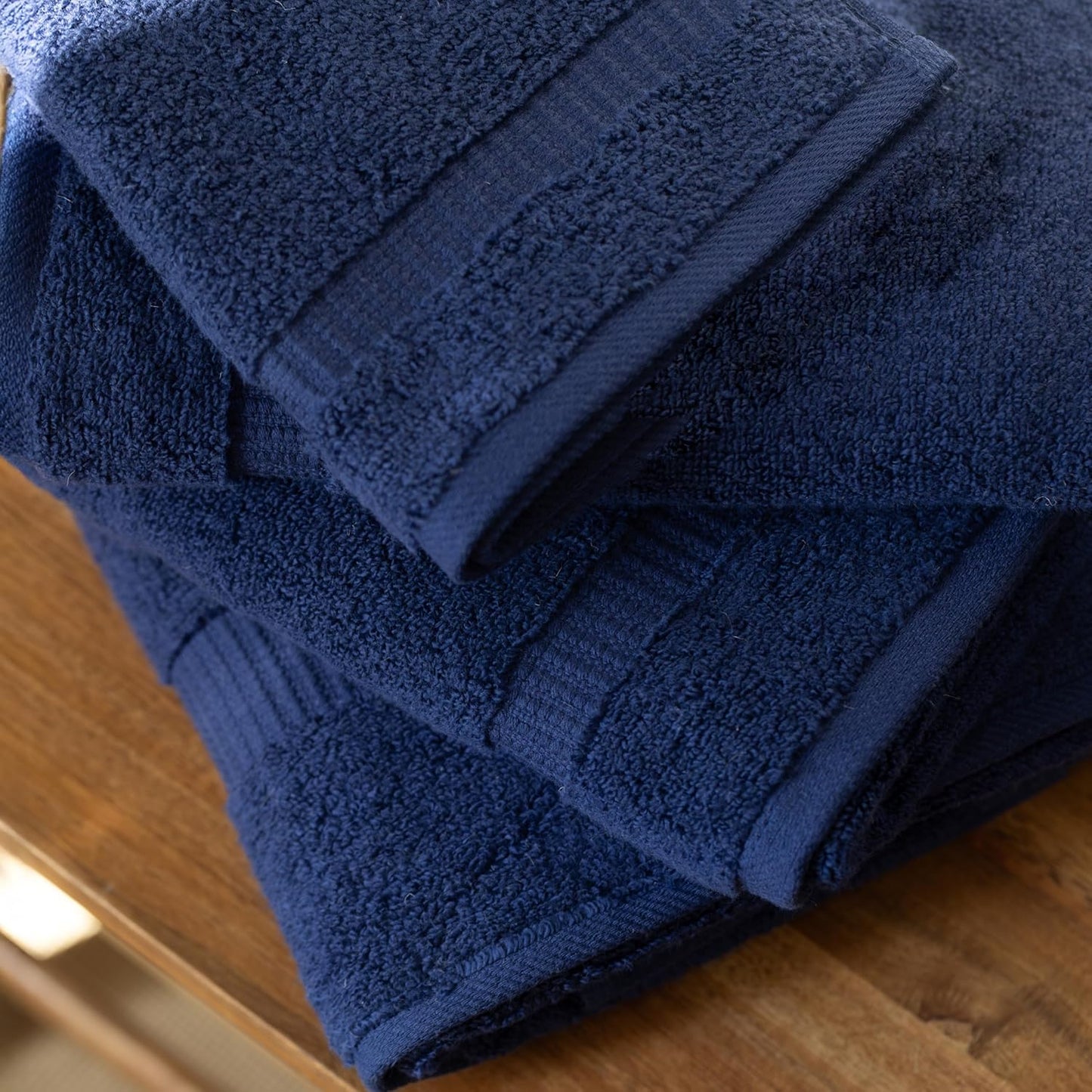 SALBAKOS - Luxury 6 Piece Towel Set, 100% Turkish Cotton, Quick Drying, Highly Absorbent & Comfy, Includes 2 Bath