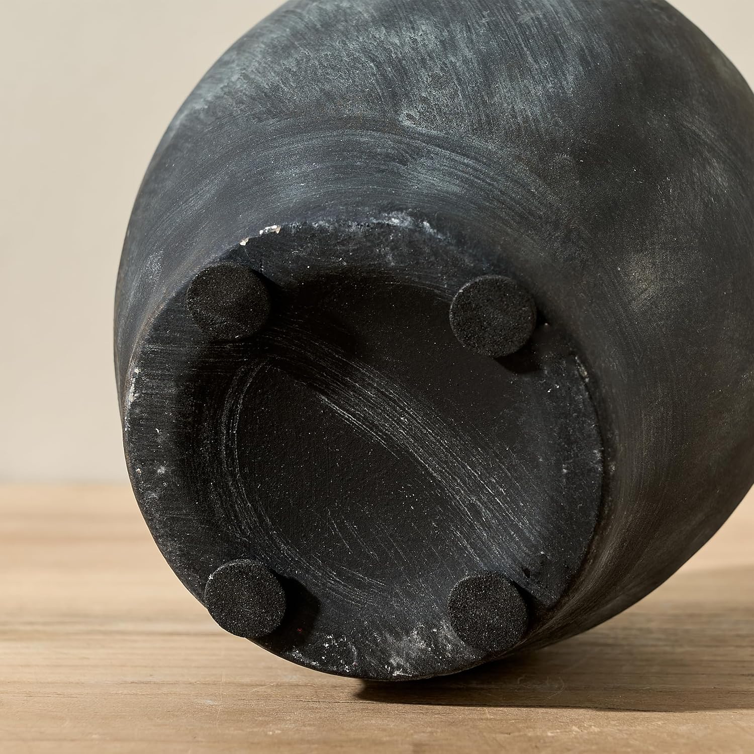 5.94" Ceramic Vase / Black Bronze- 5.94