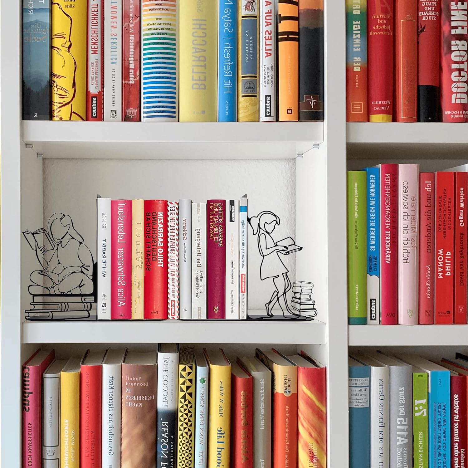 Durable Metal Book Holders / Black / 6.3 x 4.5 x 1.2