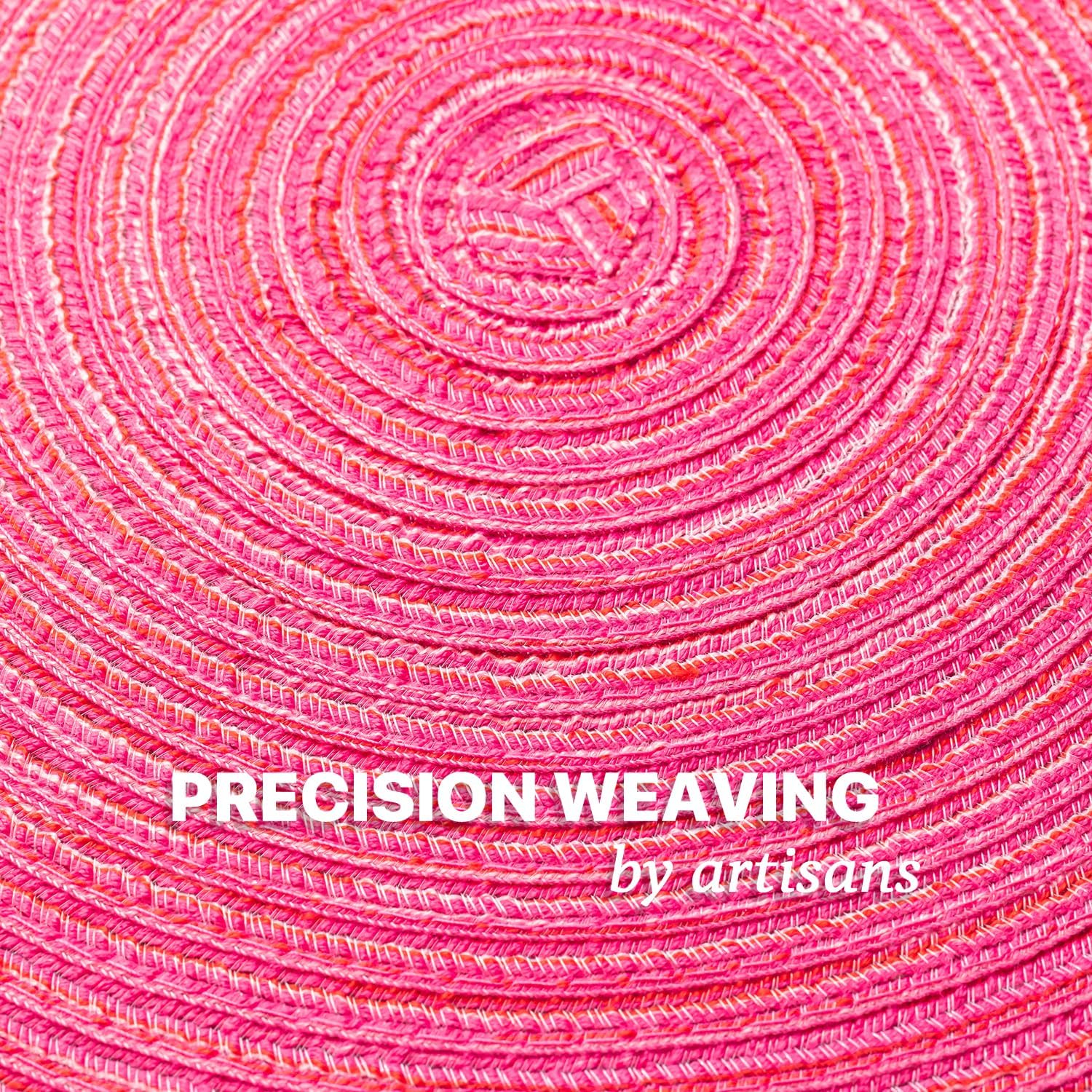 BARoyal Round Placemats Set of 12 Woven Placemats Washable Braided Table Mats for Dining Table Heat Resistant Non-Slip