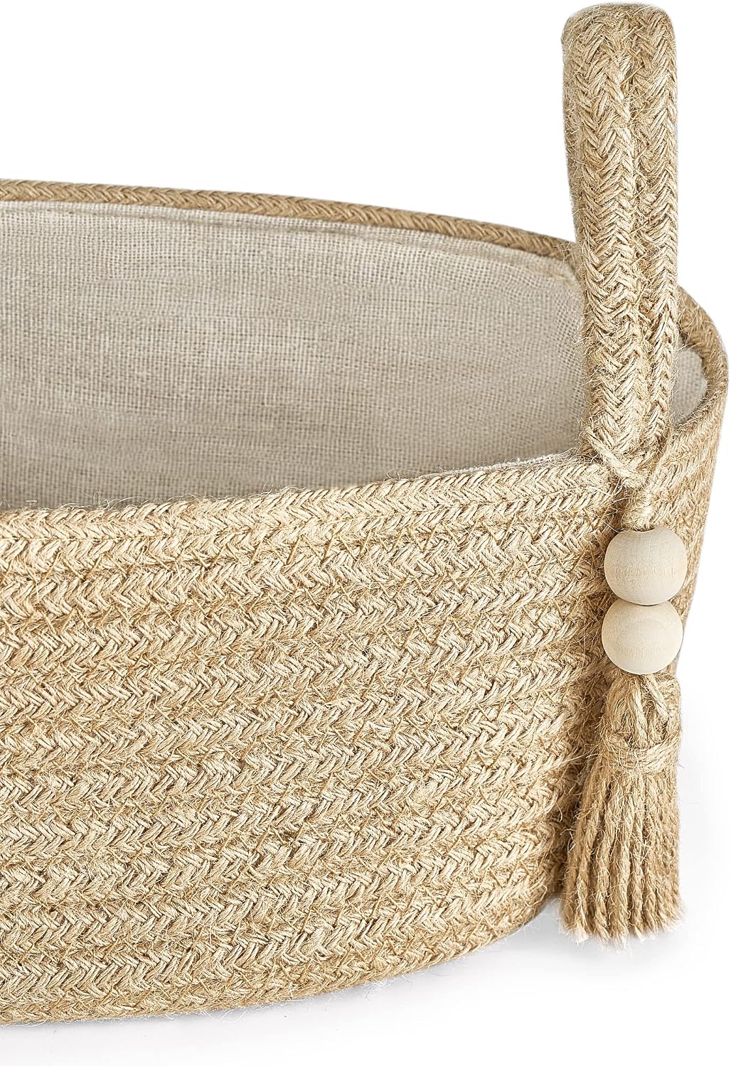 Storage Basket for Toilet Tank Top Boho Bathroom Decor Woven Rope Toilet Paper Tray / Brown / Small