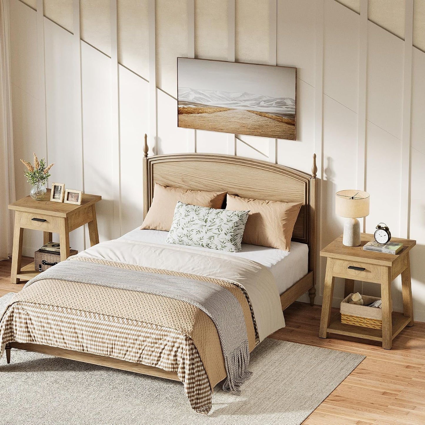2 -Tier Wooden End Table