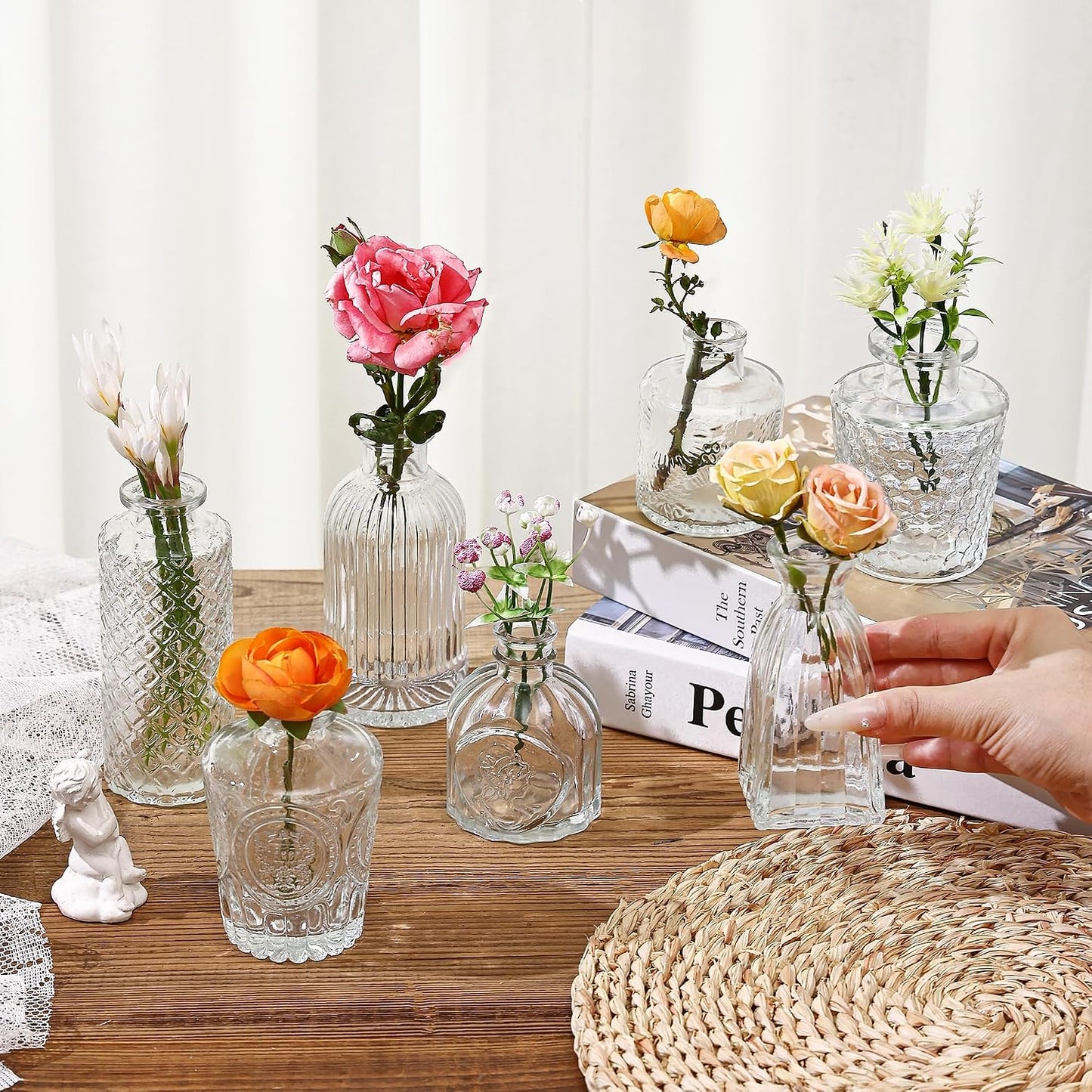 Clear Glass Bud Vases / Clear Series / Set of 30