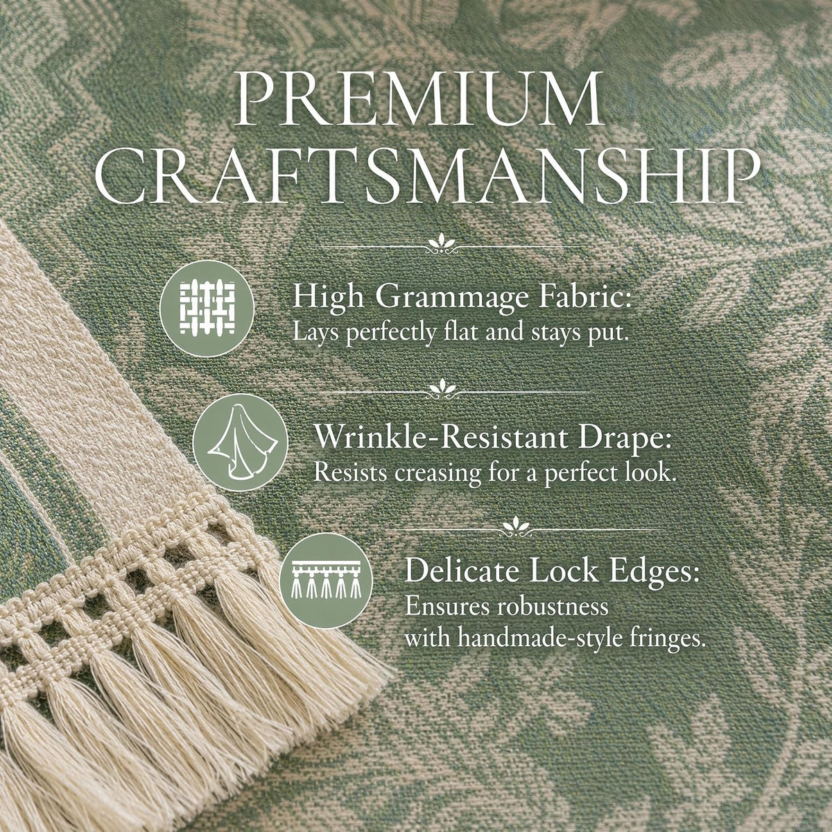 14x138 Medallion Table Runner Waterproof Rustic Farmhouse Macrame | Planning a rustic wedding or banquet? This