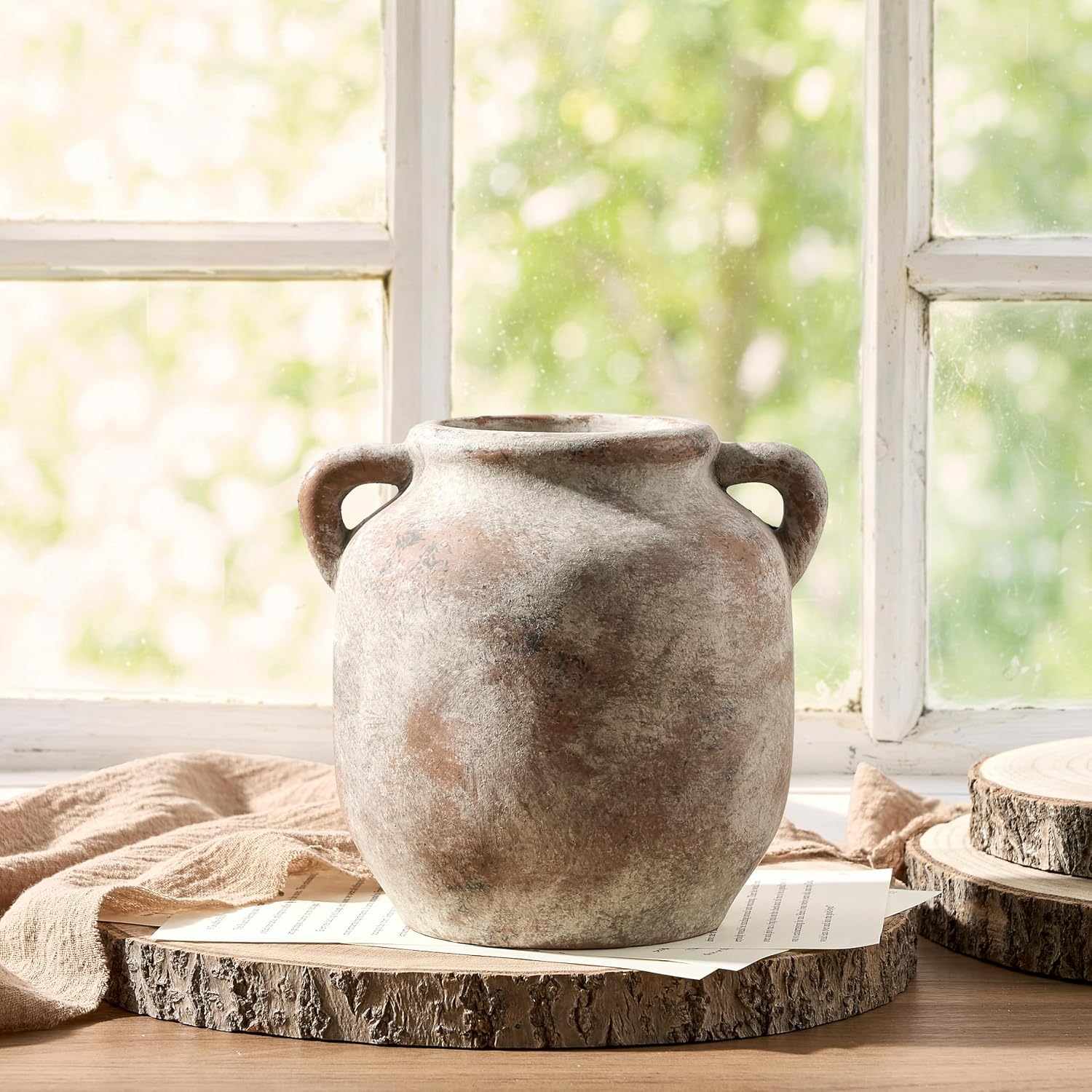 Farmhouse Rustic Table Vases / 6" Retro / 6 Inch