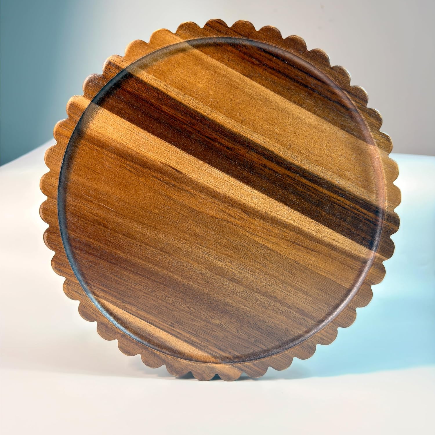 Wooden Decorative Tray / 11.6 / 11.6 Inch