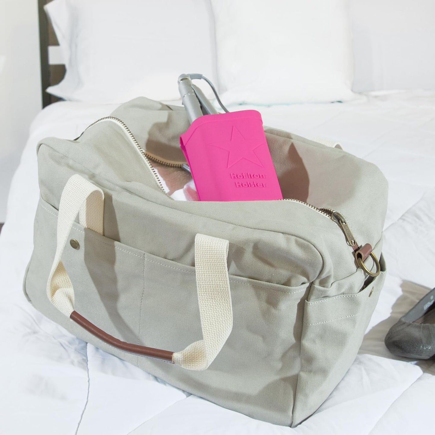 Hot Iron Holster | Adhesive-Free Silicone Storage Pocket for Organization and Travel | Heat Resistant to 500°F | Ideal