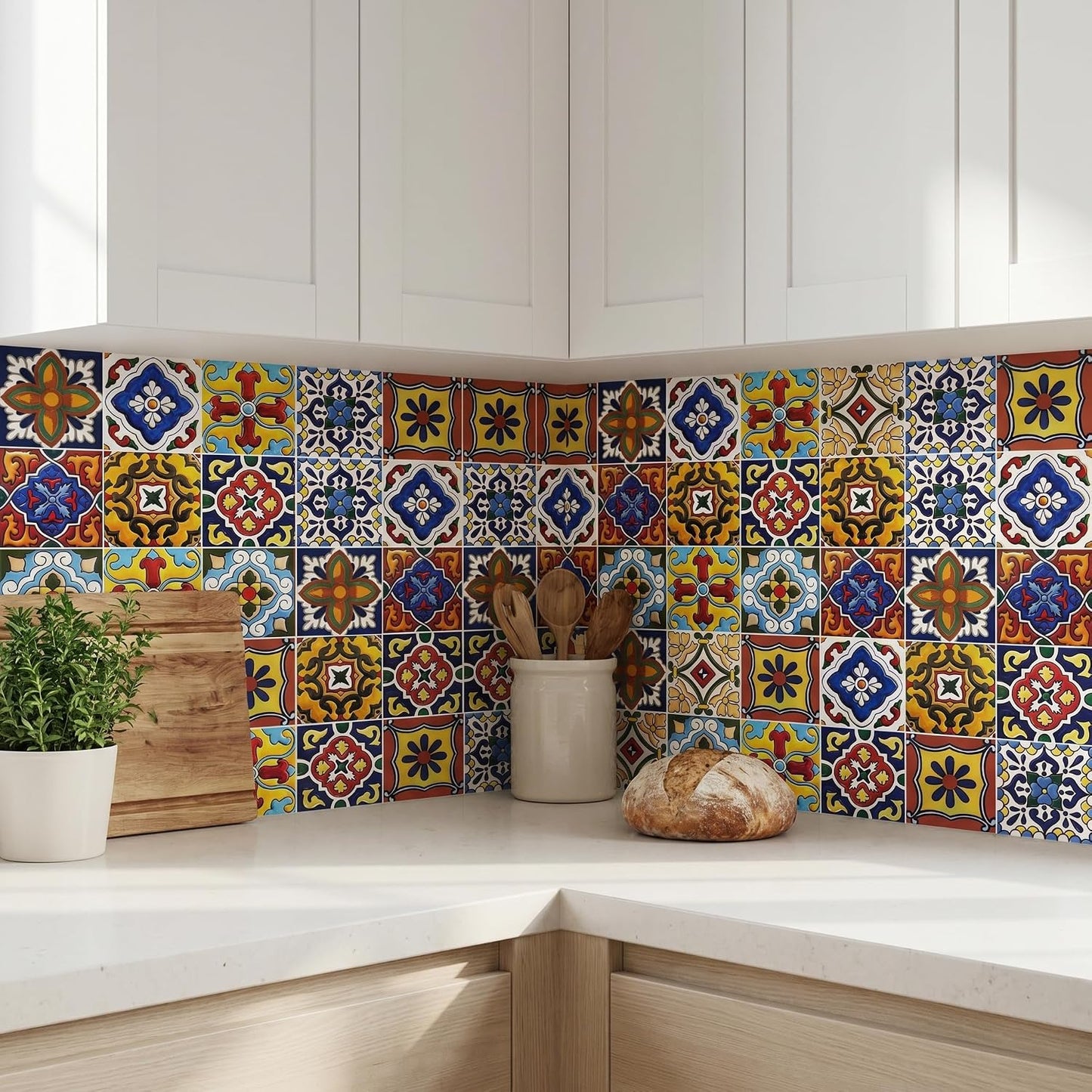 Tuscan Style Tile Decals / 4 x 4 / Set of 30