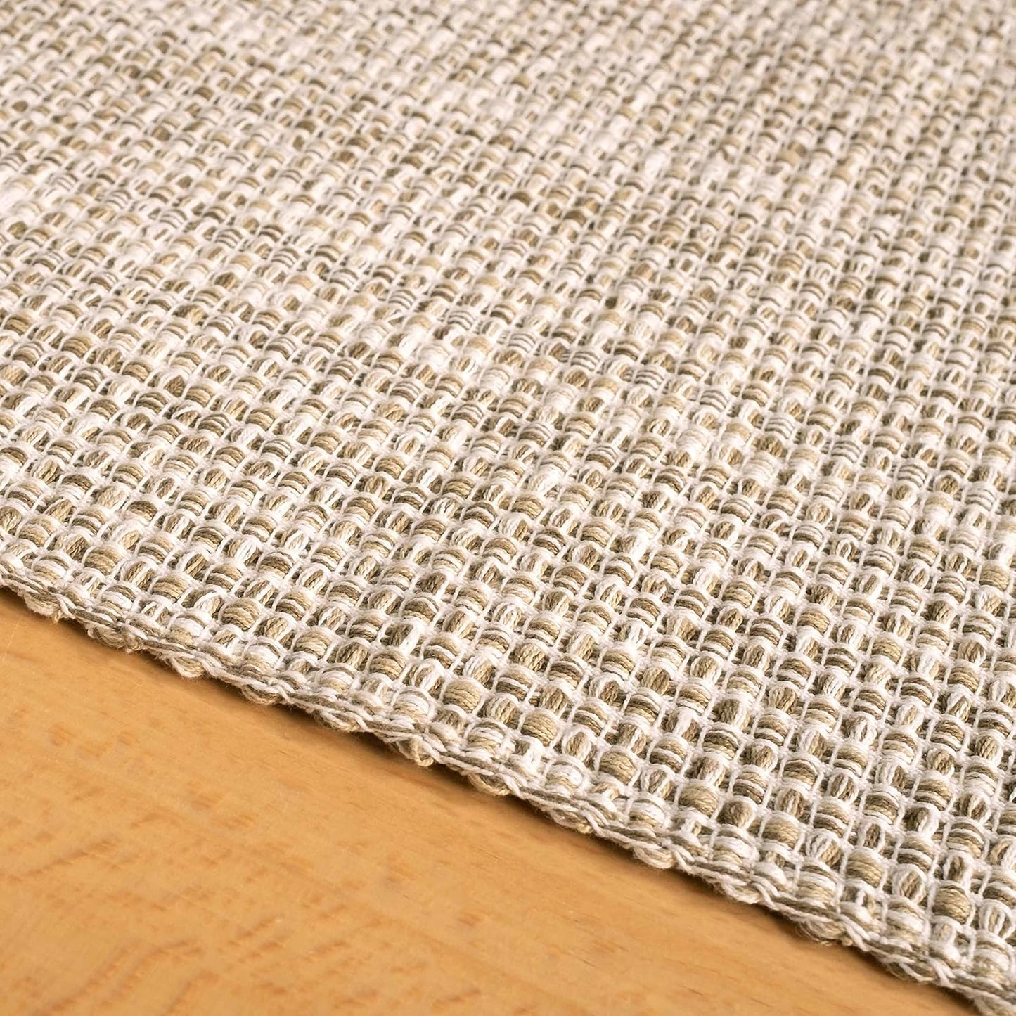 100% Cotton Table Runner for Dining Room Tables Rectangle Two Tone Woven Fabric 72" x 13" Soft Durable Table Runner