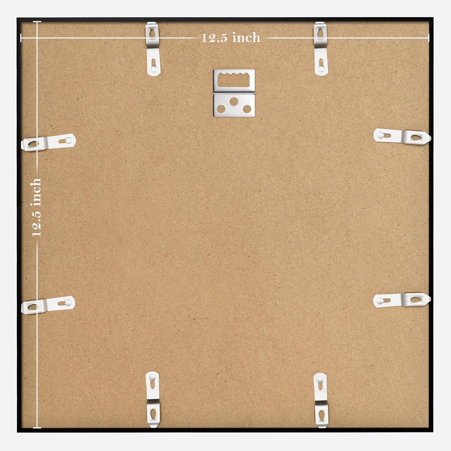 eletecpro Vinyl Record Frame, 12.5 x 12.5 in, for Double LP, Black, 2 Pack | Fits 12 and 7 in LP Cover, Includes Mat