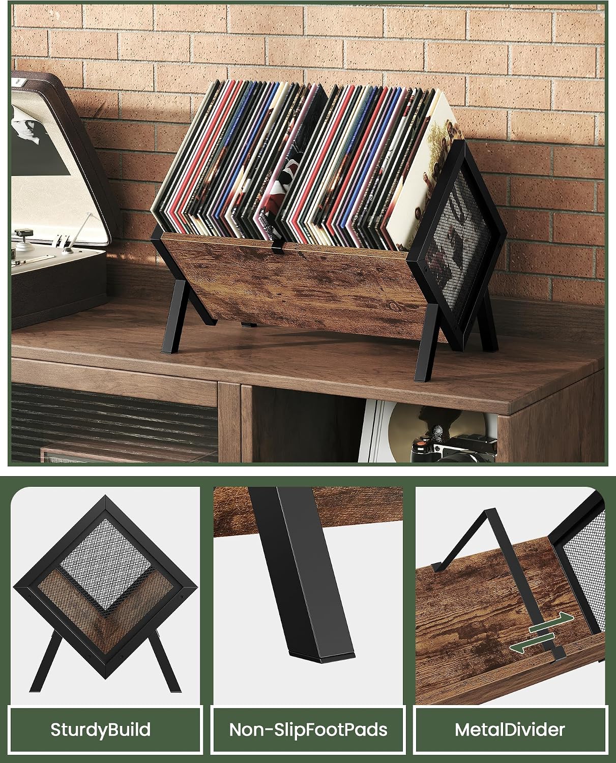 Vinyl Record Holder, Vinyl Record Storage Rack, Album Display Rack, Versatile Storage Shelf, Album Organizer, for