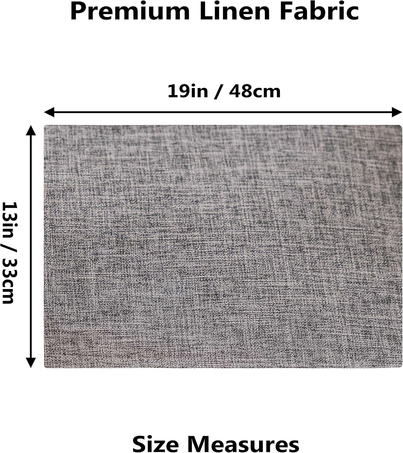 Home Brilliant Linen Placemats Set of 6 Heat Resistant Washable Placemats for Parties Buffet Dinner, 13 x 19 inches