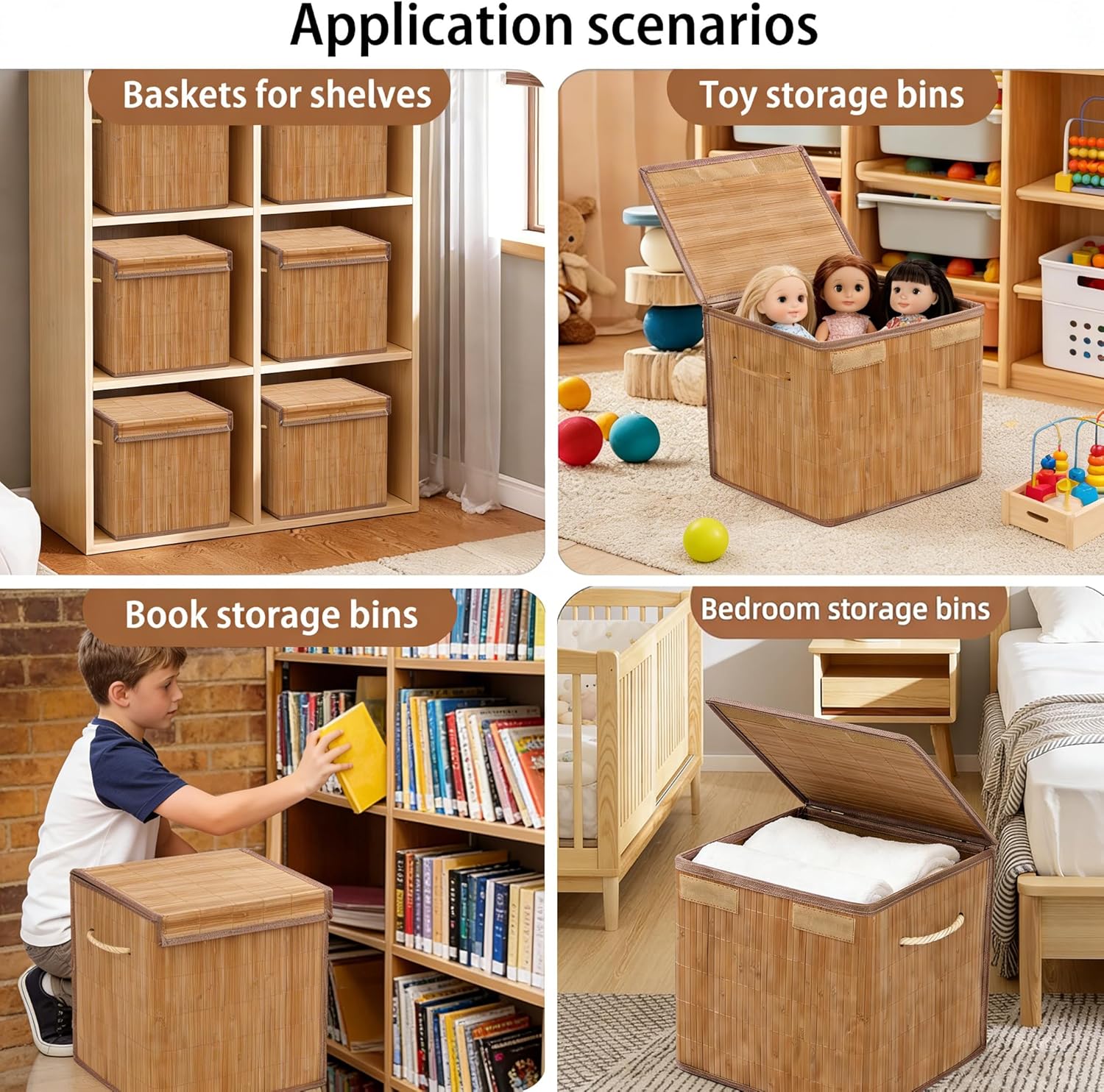 Storage Basket / Built-in Handles / Set of 2