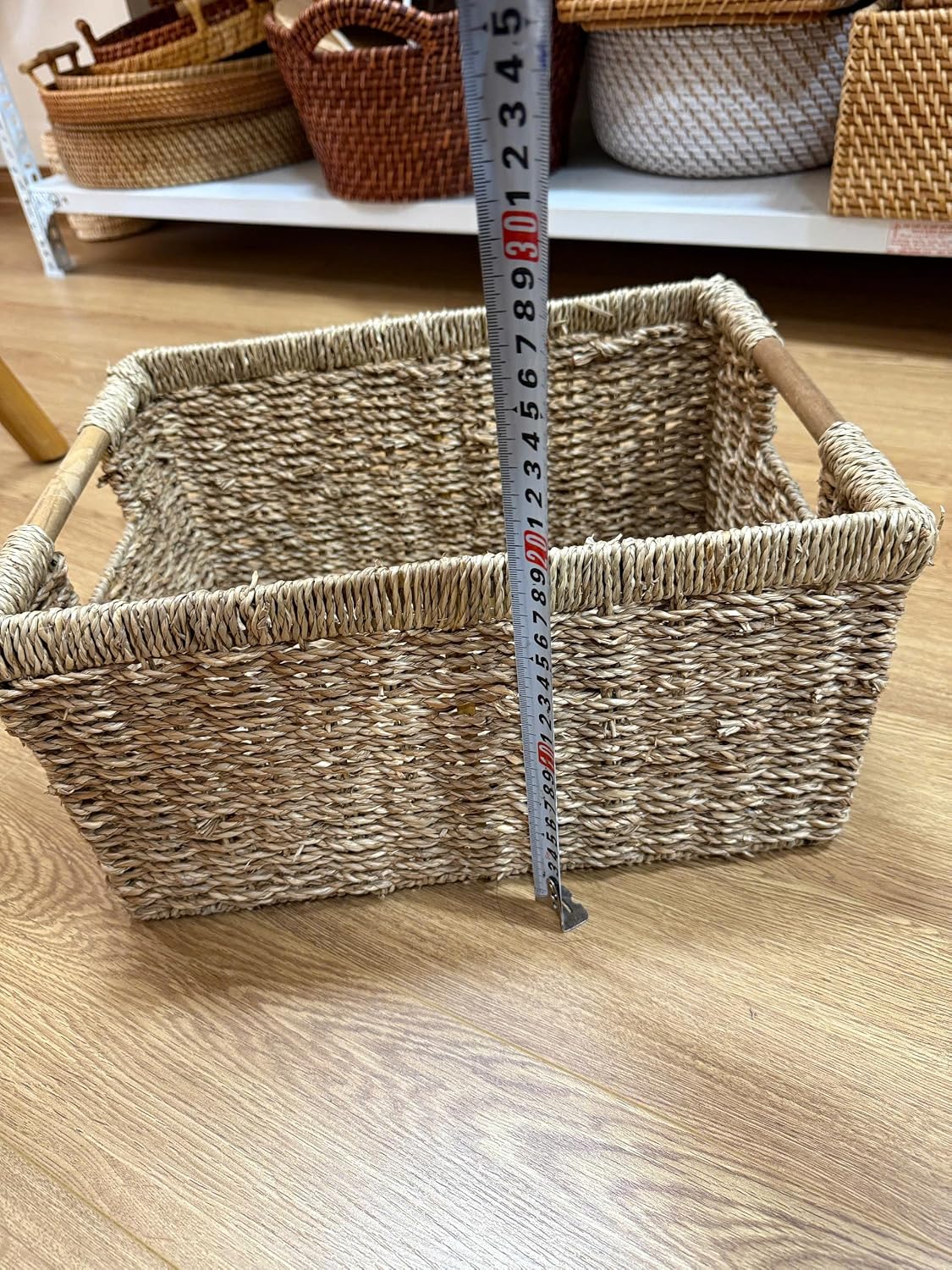 Woven Seagrass Baskets / Natural / Set of 3