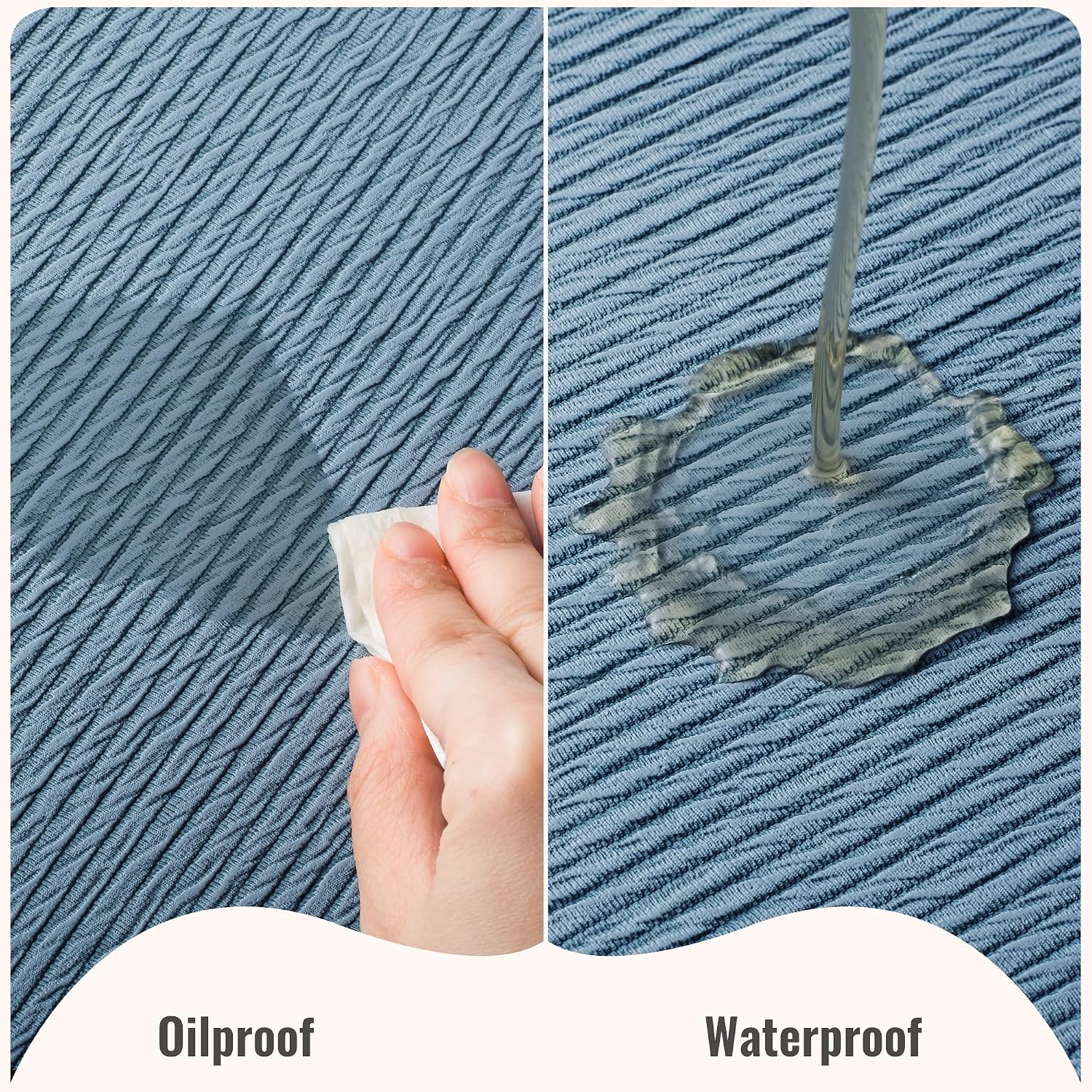 Jovono Faux Leather Placemats Set of 8, Waterproof Washable Table Mats, Easy-Clean Heat Resistant Kitchen Vinyl Place
