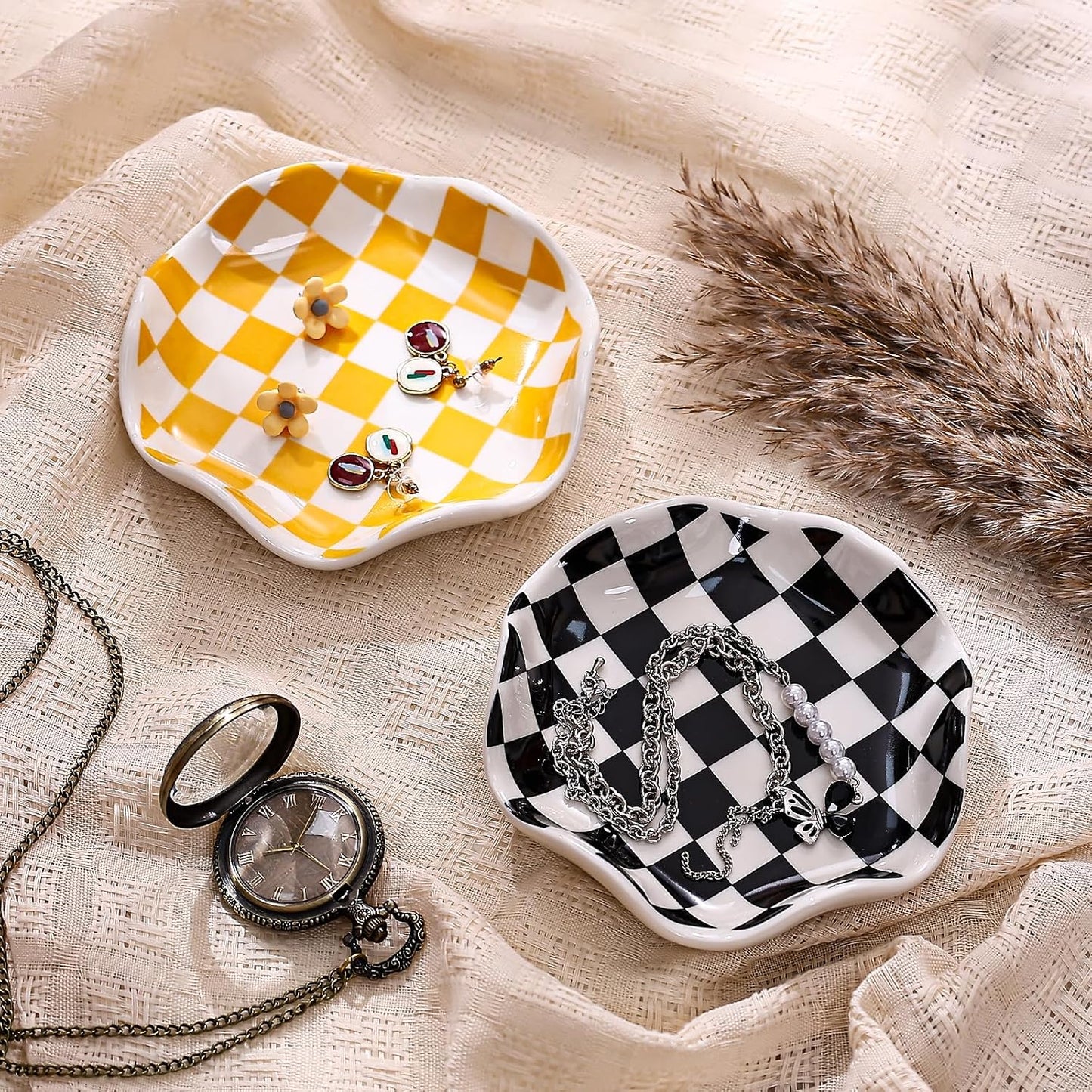 Ceramic Jewelry Tray / Black