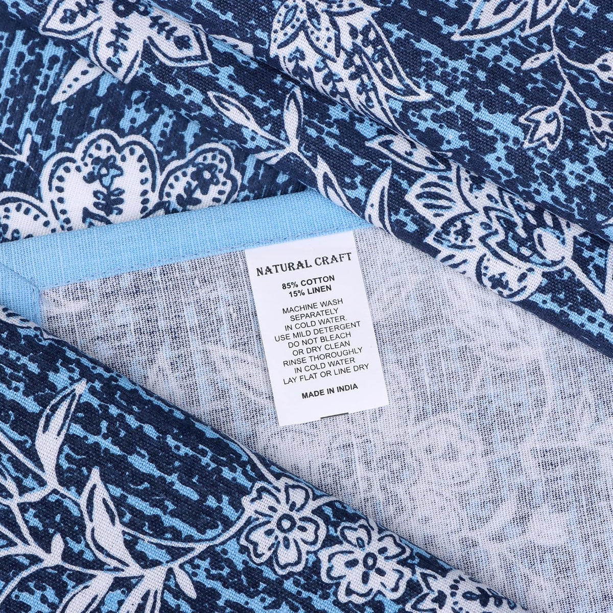NATURALCRAFT Cloth Napkins Set of 12 Cotton Linen Marlo Thomas | 20x20 inch Washable Reusable Fabric Soft Durable