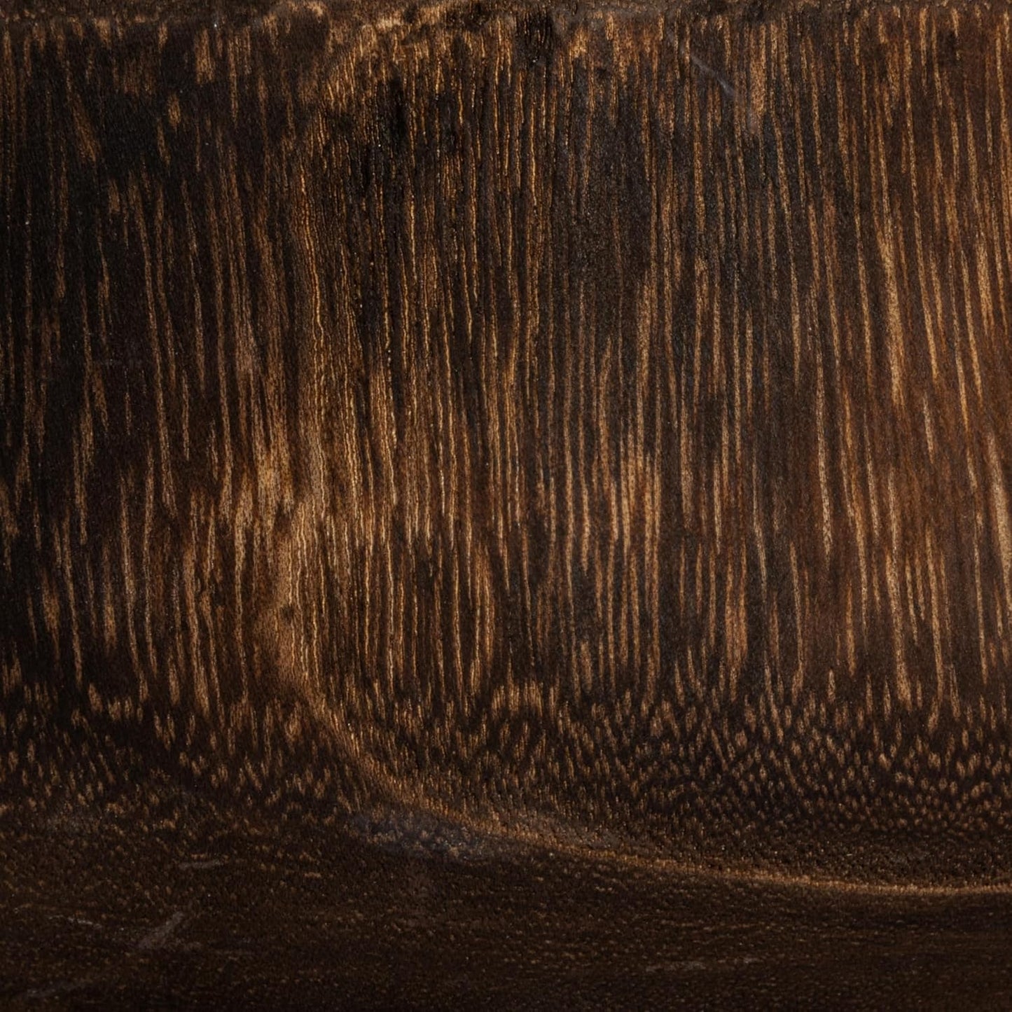Round Paulownia Wood Decorative Bowl / Brown
