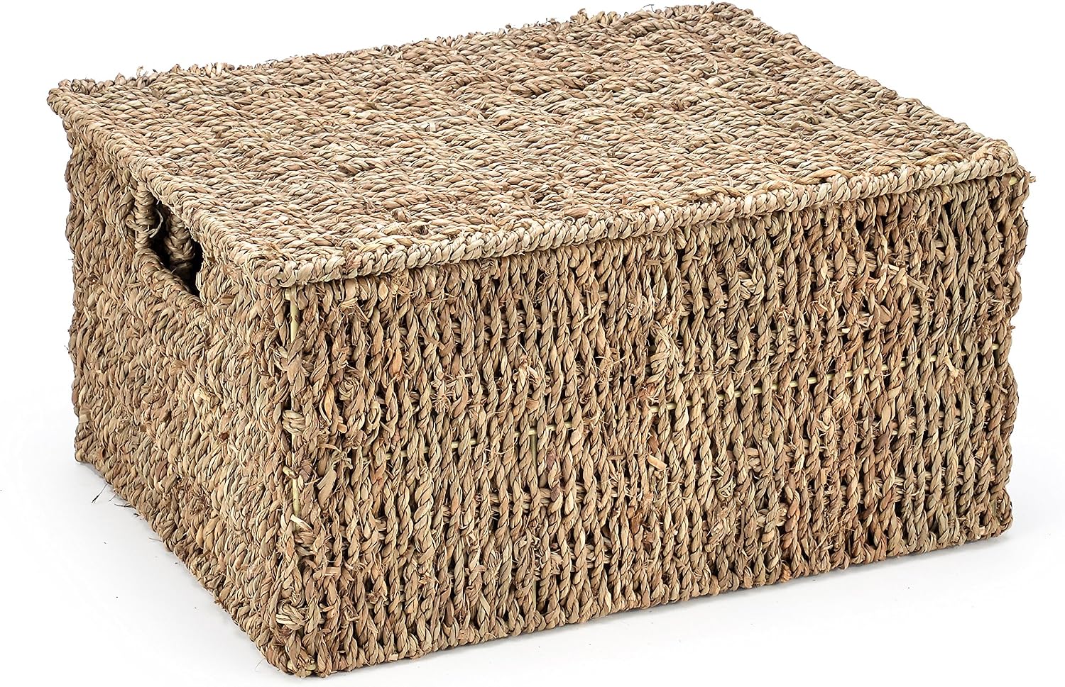 Rectangular Seagrass Baskets / Natural / Small / Set of 3