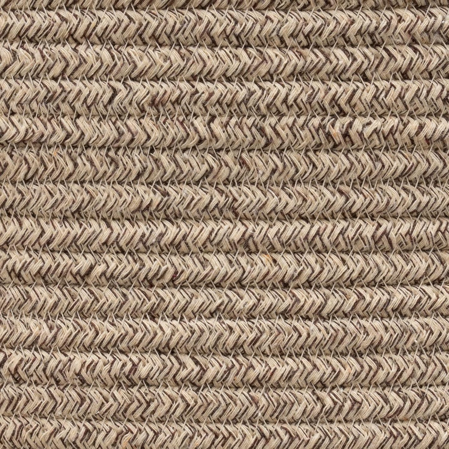 Woven Basket Rope Storage Baskets / White & Desert / M / 16 x 14 x 14