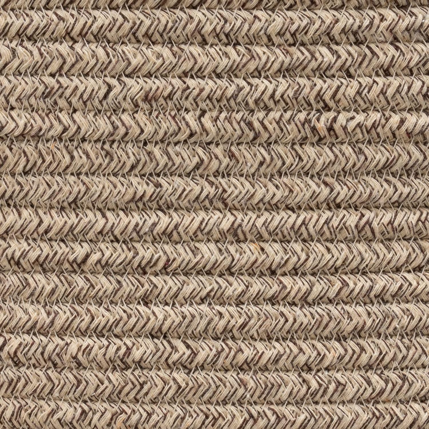 Woven Basket Rope Storage Baskets / White & Desert / M / 16 x 14 x 14