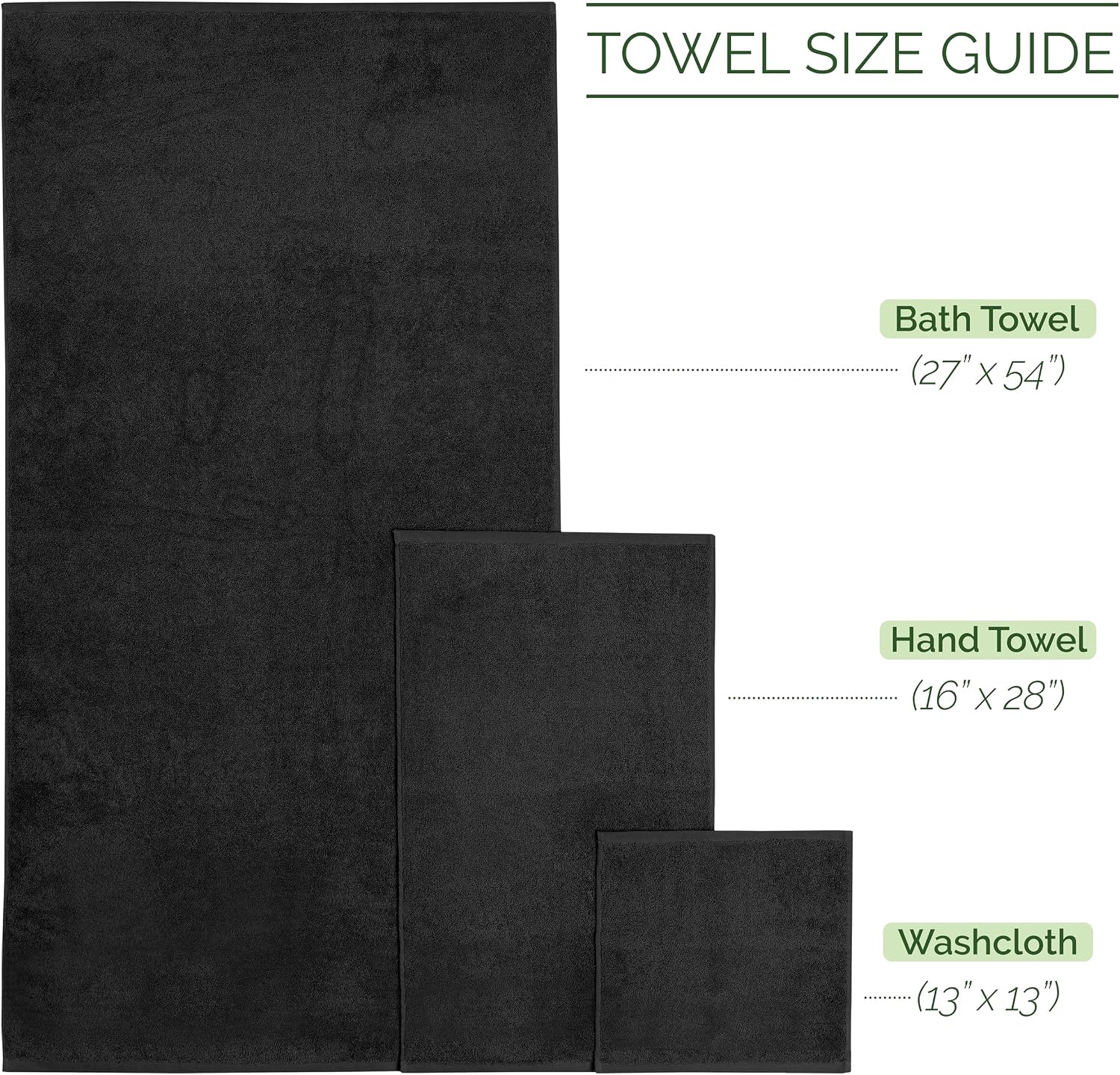 Elegant Comfort 4 Lines Viscose Stripe 6-Piece Premium Towel Set - 100% Turkish Cotton High Absorbent Luxury Bathroom