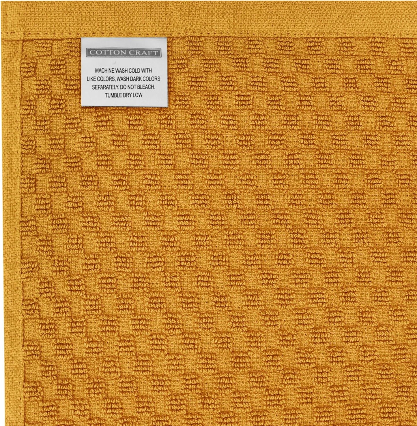 COTTON CRAFT Amazing Kitchen Towel - 12 Pack 100% Cotton Waffle Terry Towel | Harvest Rust Green Gold Brown -16x28 Euro