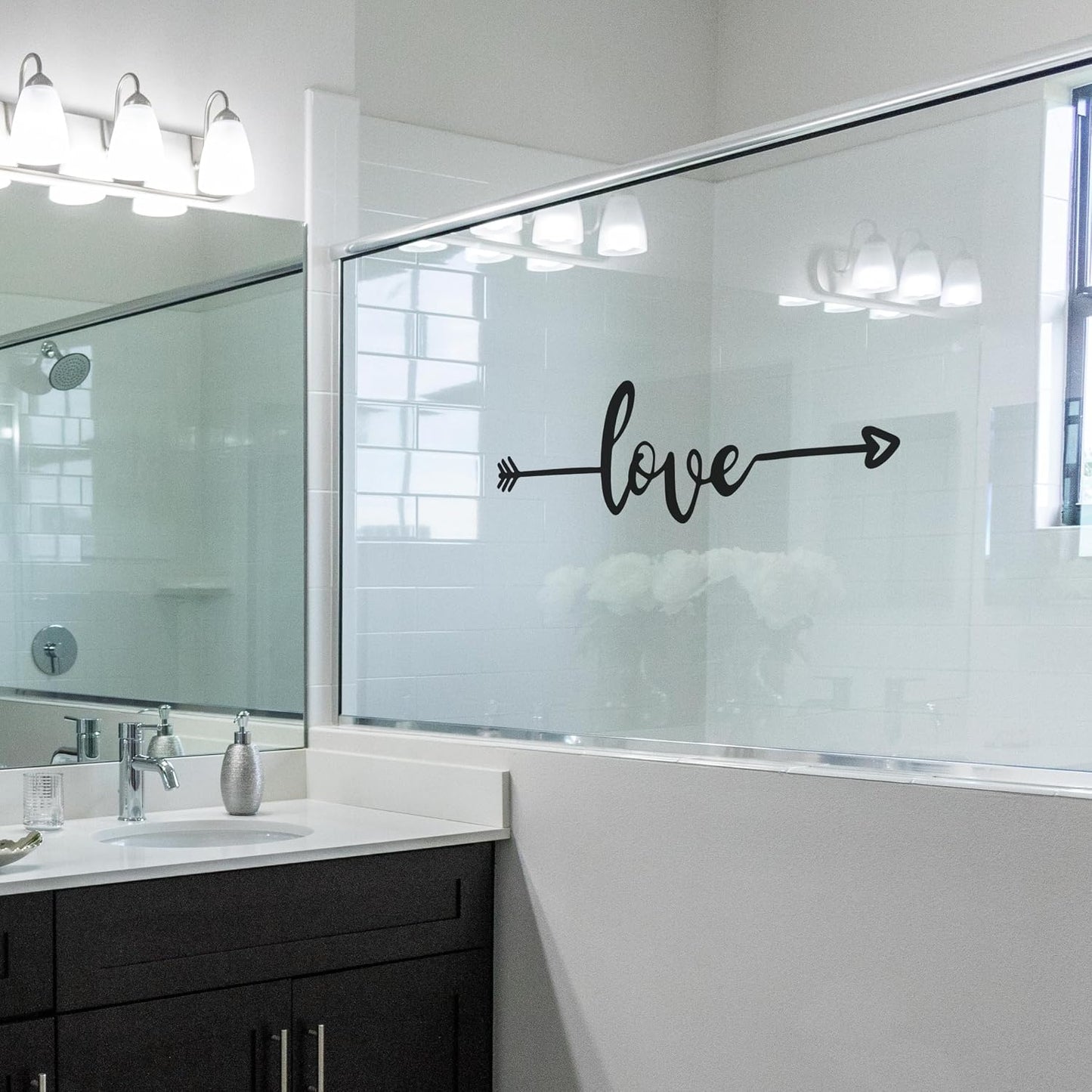 Inspirational Wall Decals / 22 x 6.5 / Love Arrow