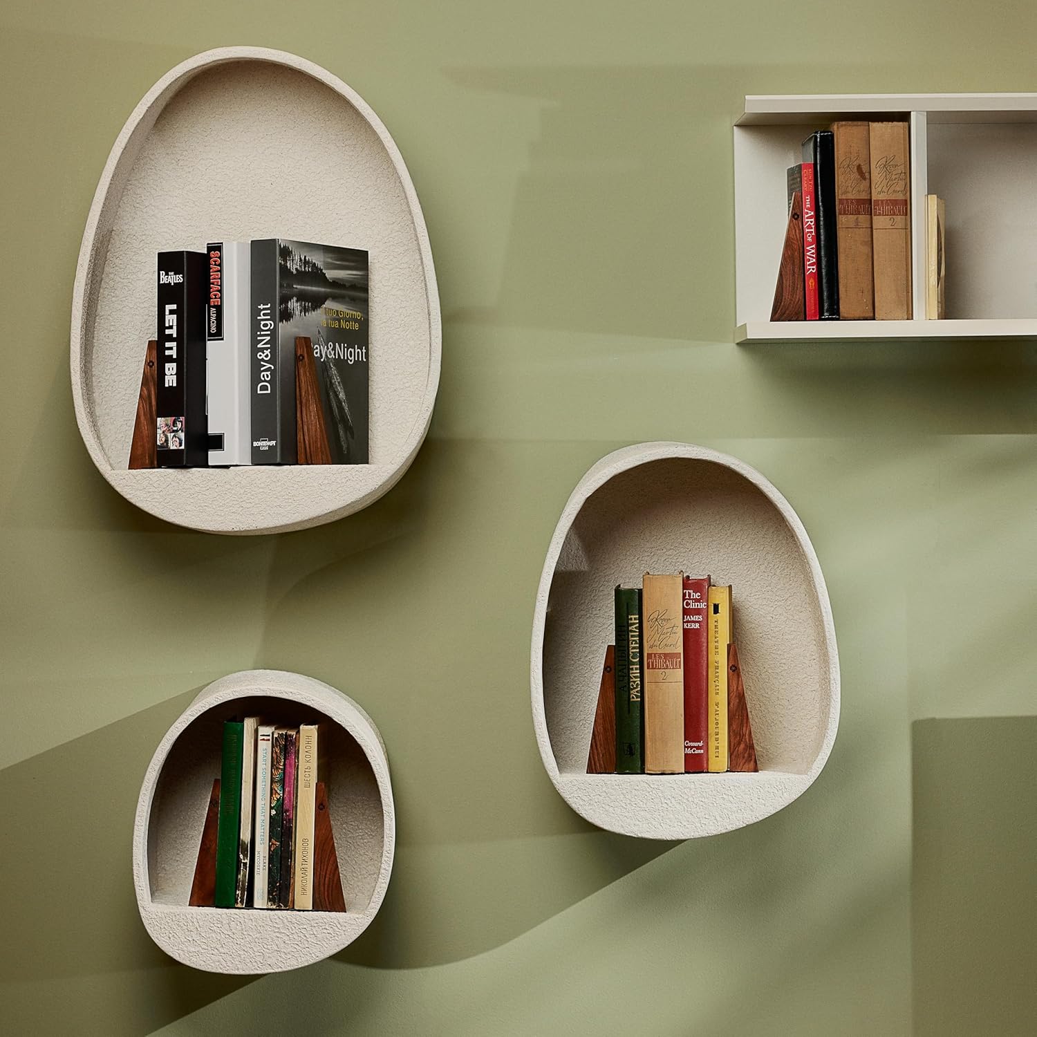 Wooden Book Ends / Set of 4