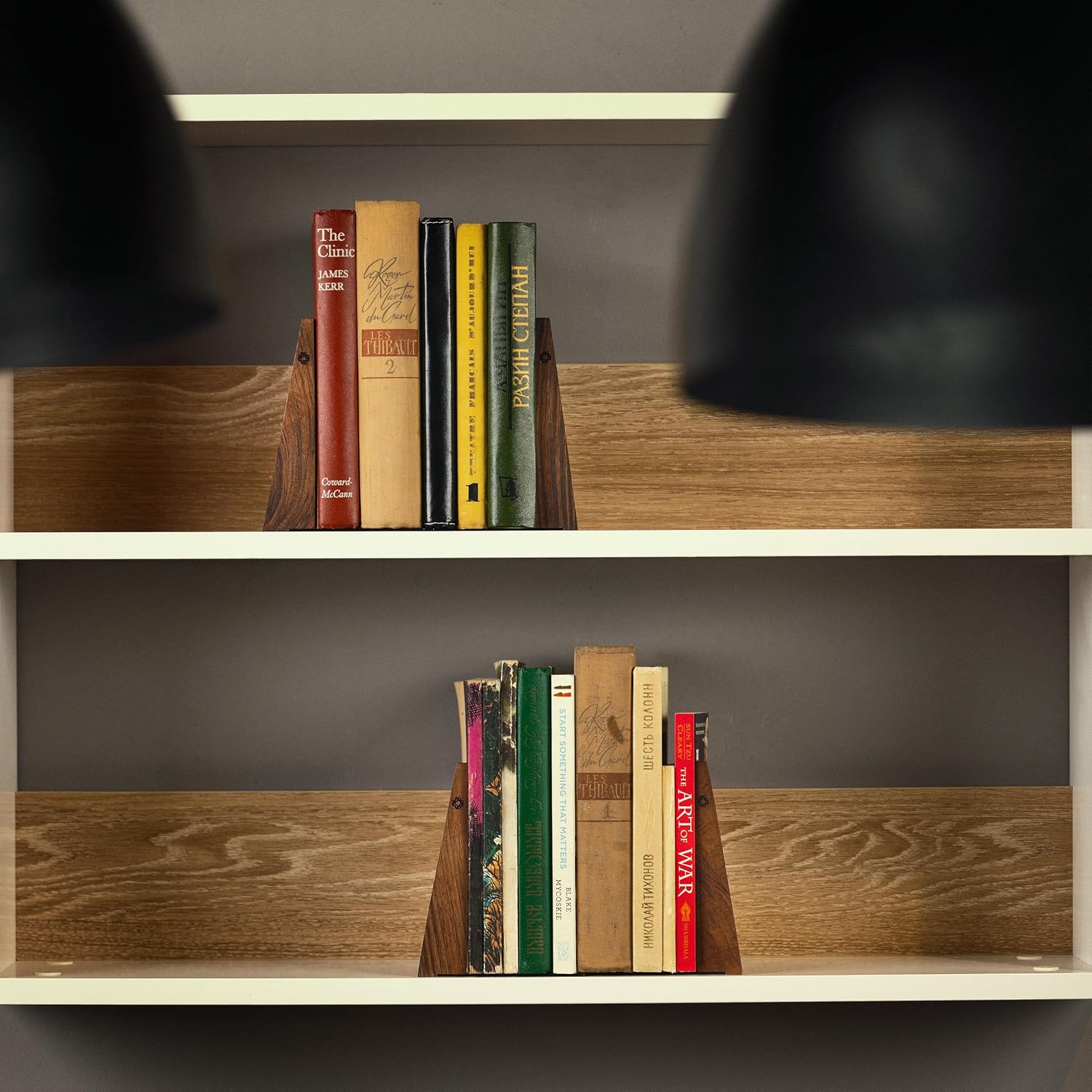 Wooden Book Ends / Set of 4