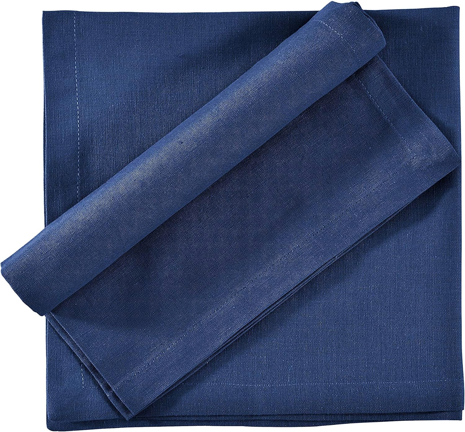 FINGERCRAFT Cloth Napkin, Cotton Linen, Set of 12, 18x18 inch, Multi | Mitered, premium quality, soft, absorbent