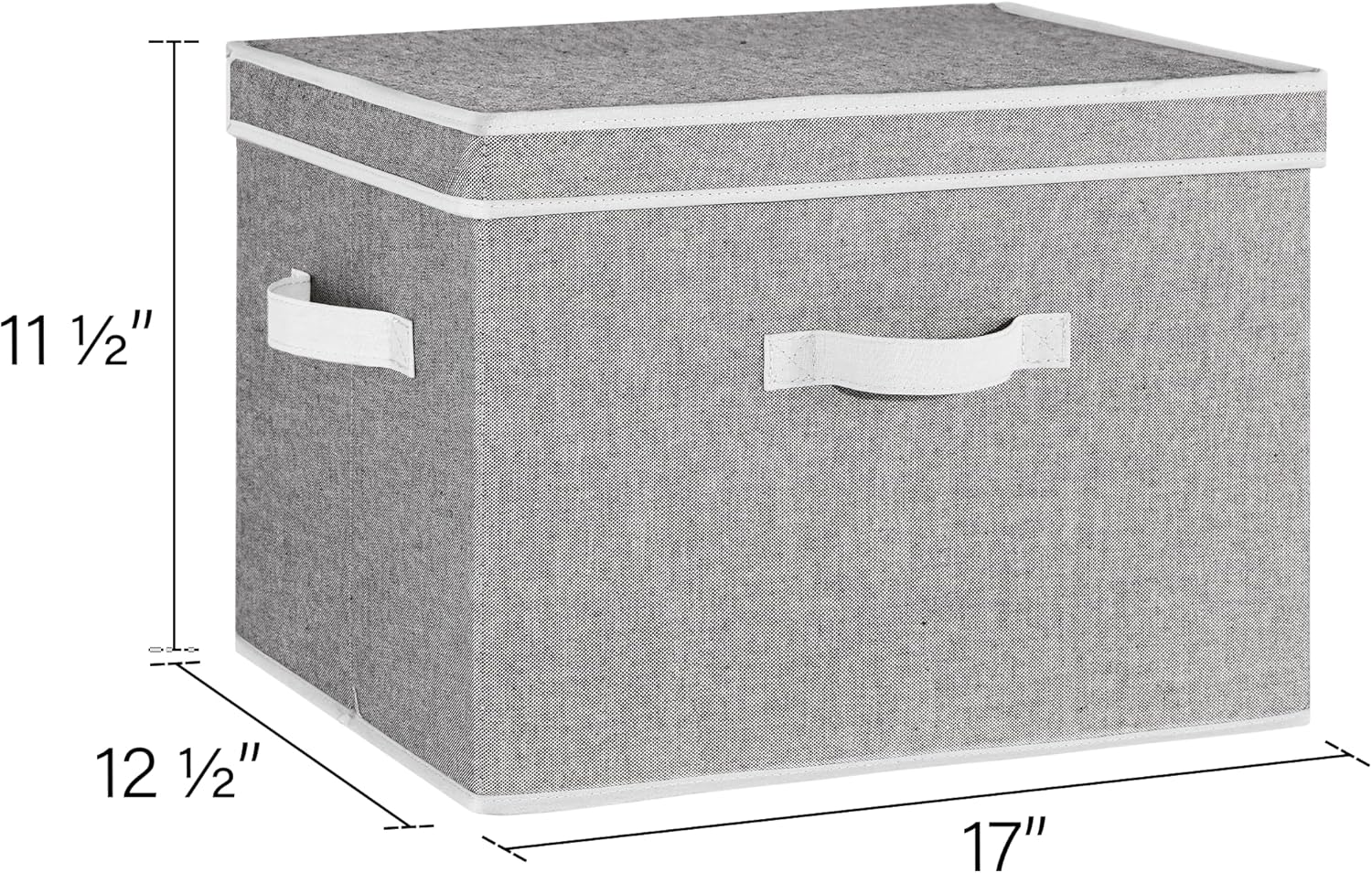 Fabric Storage Bins / Gray / Jumbo