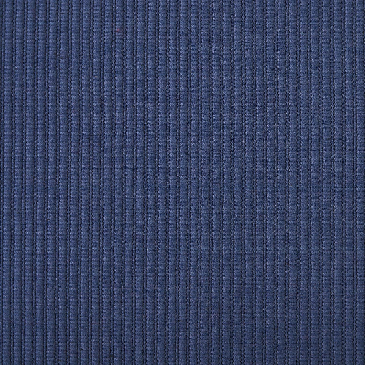 DII Basic Everyday Ribbed Tabletop 100% Cotton, Placemat Set, 13x19, Nautical Blue, 6 Piece