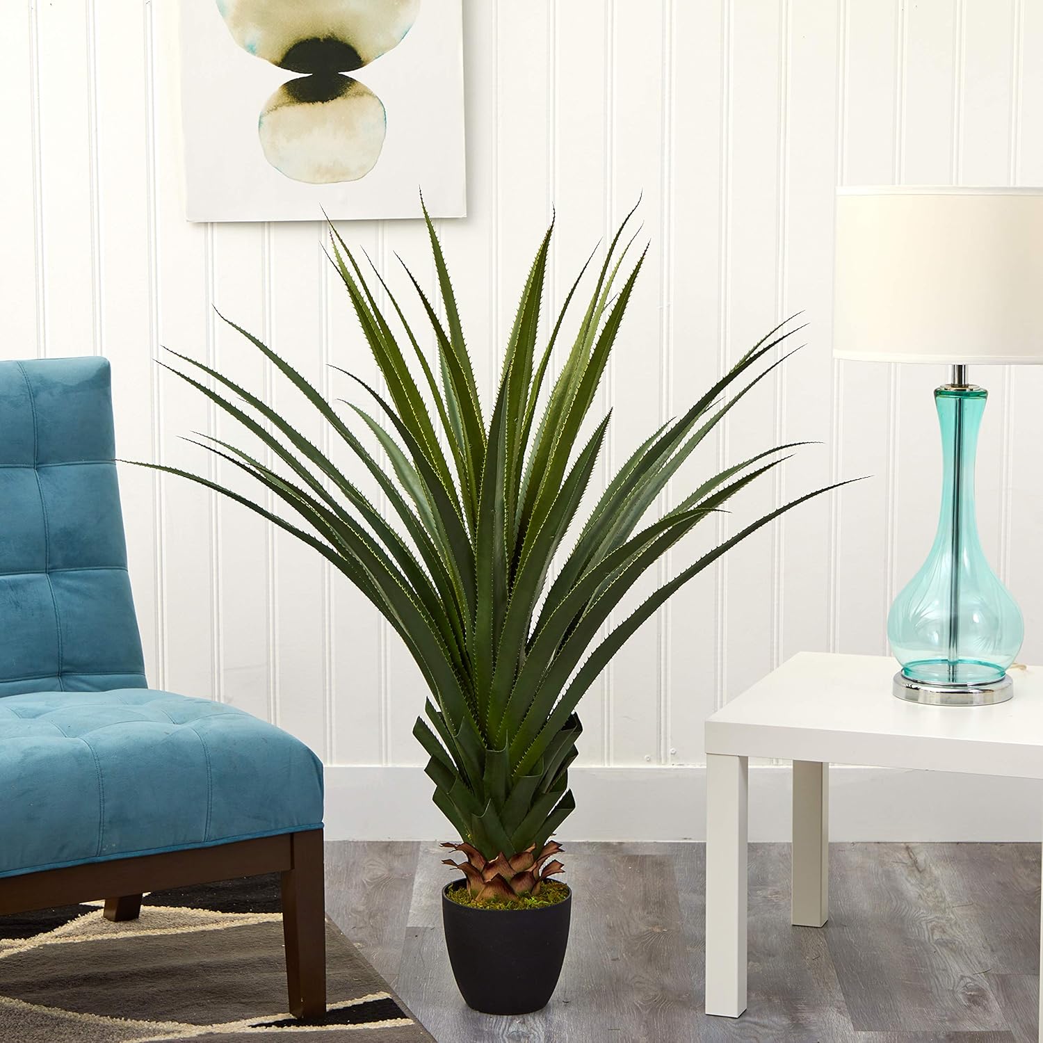 Artificial Spiked Agave Plant / 4 Inch
