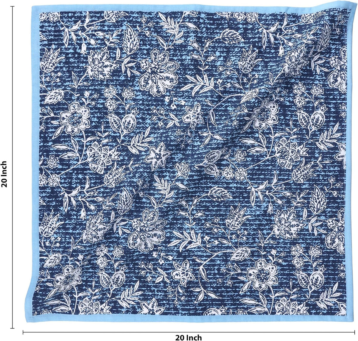 NATURALCRAFT Cloth Napkins Set of 12 Cotton Linen Marlo Thomas | 20x20 inch Washable Reusable Fabric Soft Durable