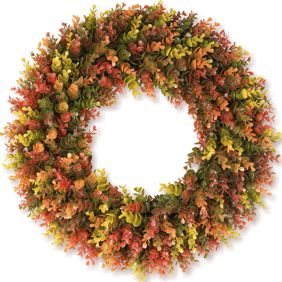 Waipfaru 2 Pack Fall Decor, 22" Fall Wreaths for Front Door, Autumn Wreath