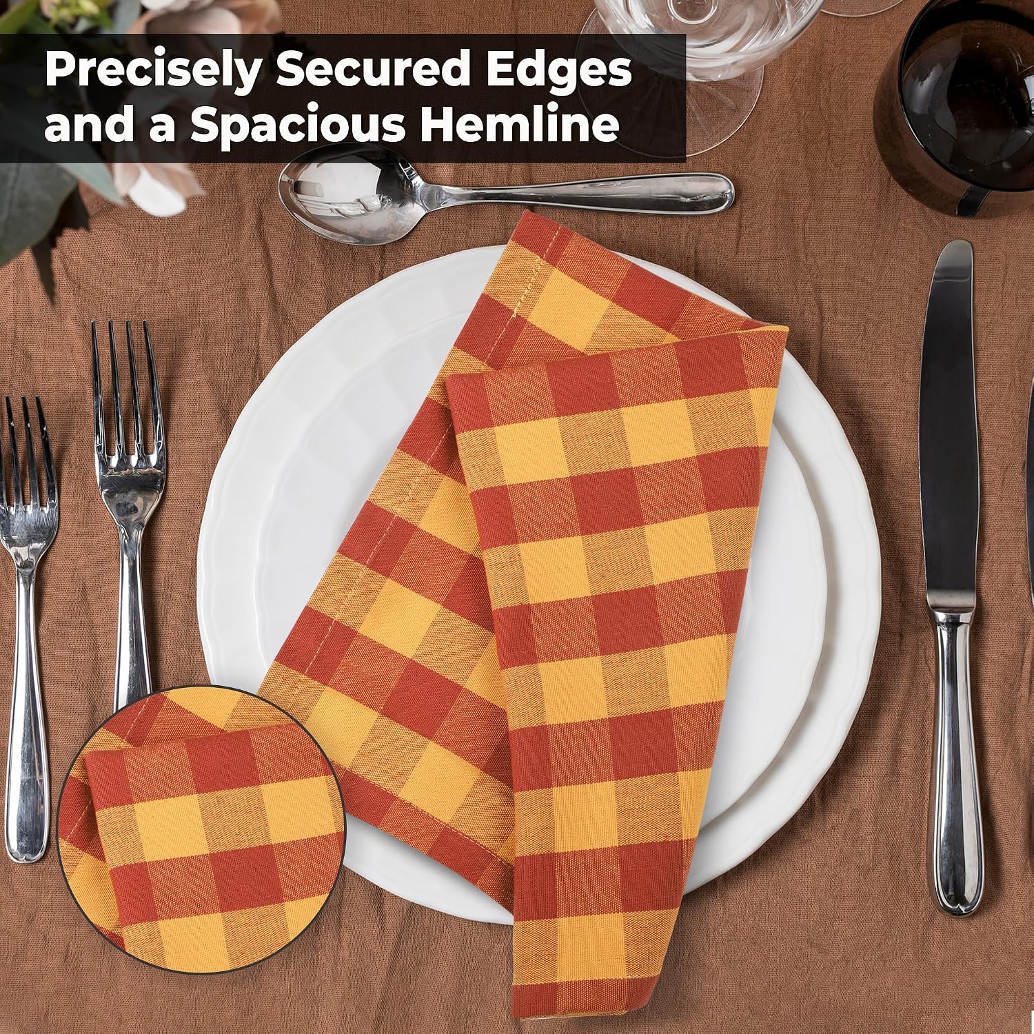 Urban Villa Cloth Napkins Cotton 20x20 (Set of 6) Brigld