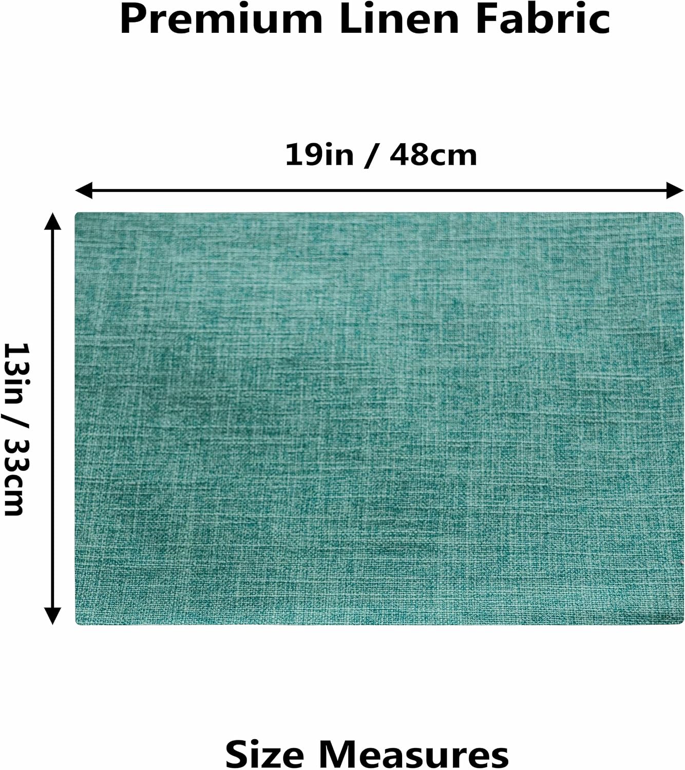 Home Brilliant Teal Placemats Set of 8 Heat Resistant Dining Table Place Mats for Kitchen Table Washable Cloth