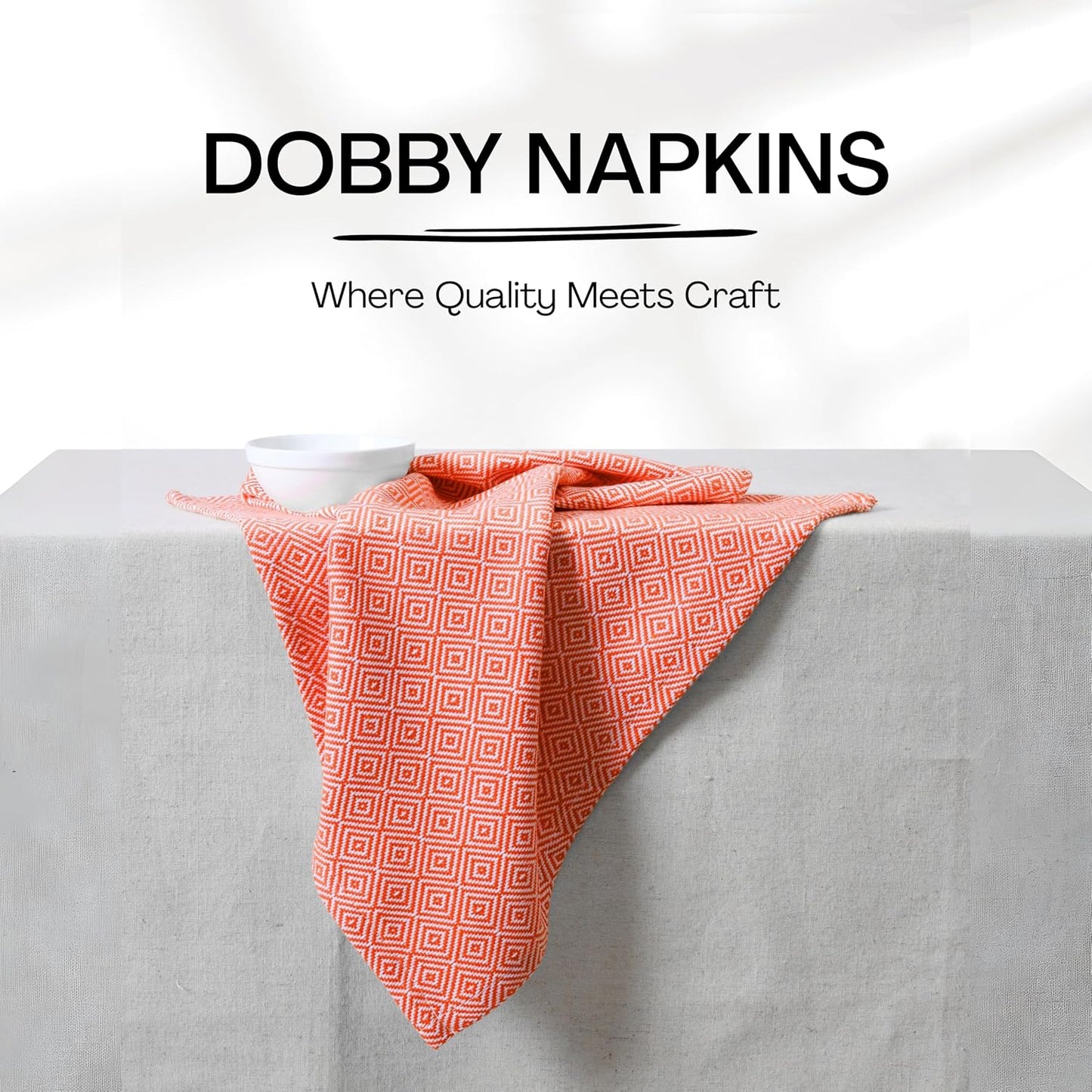 Multi Color Diamond Weave Cloth Napkins Set of 12, 16"x16", Cotton Napkin for Dining Tables, Dinner, Lunch, Parties