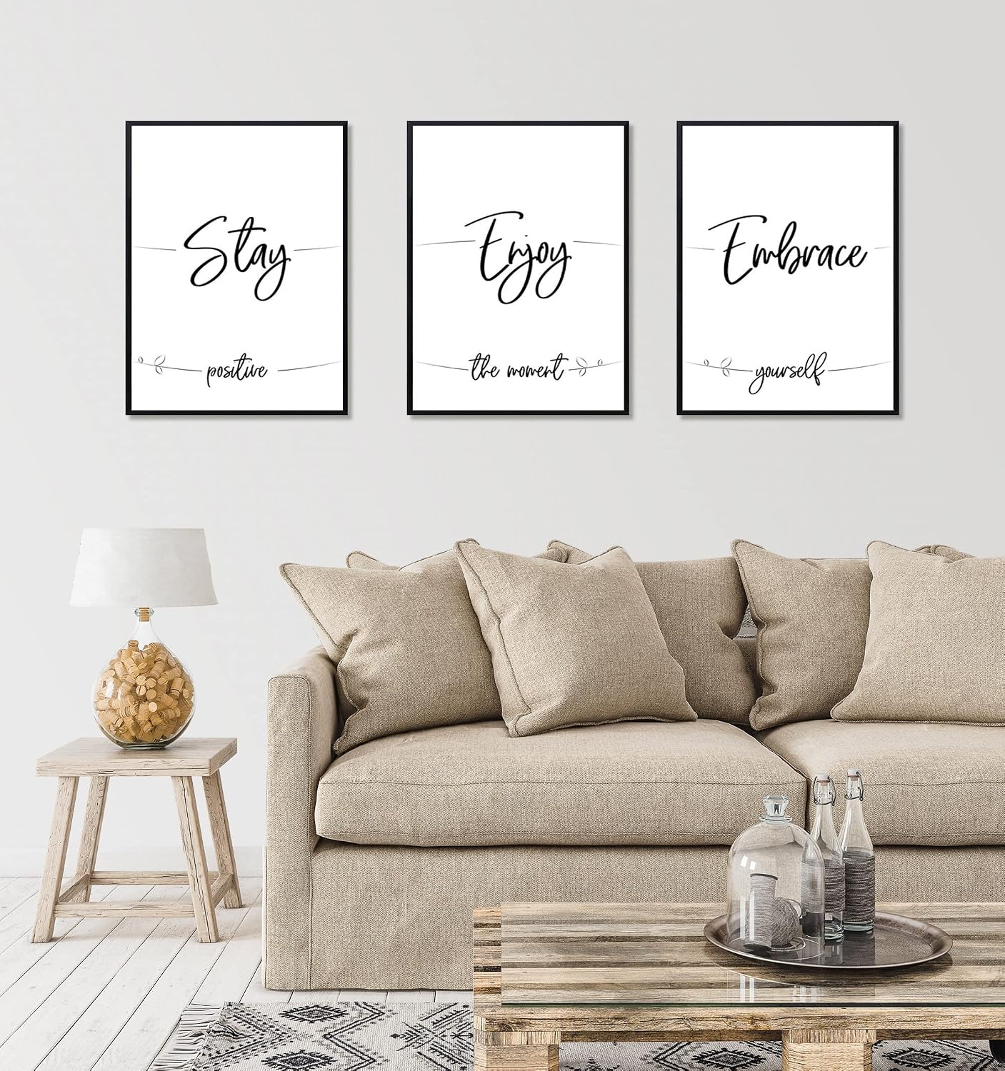 ELSKER&HOME 18x24 Poster Frame 3 Pack, Black | 18 x 24 Picture Frame for Horizontal or Vertical Wall Mounting, Sturdy
